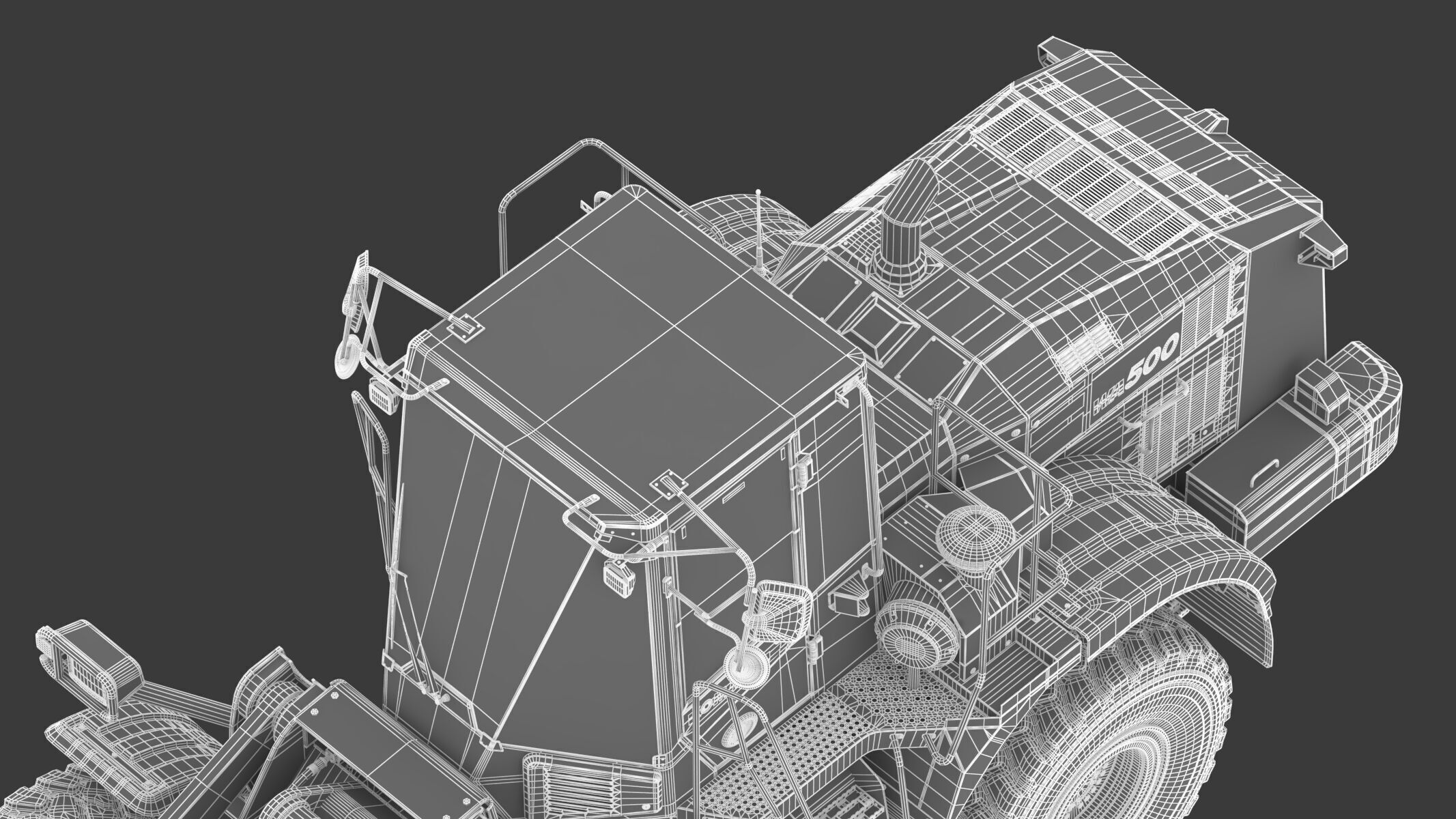 Komatsu WA500-8 Yard Loader Wheel Loader 3D model_40