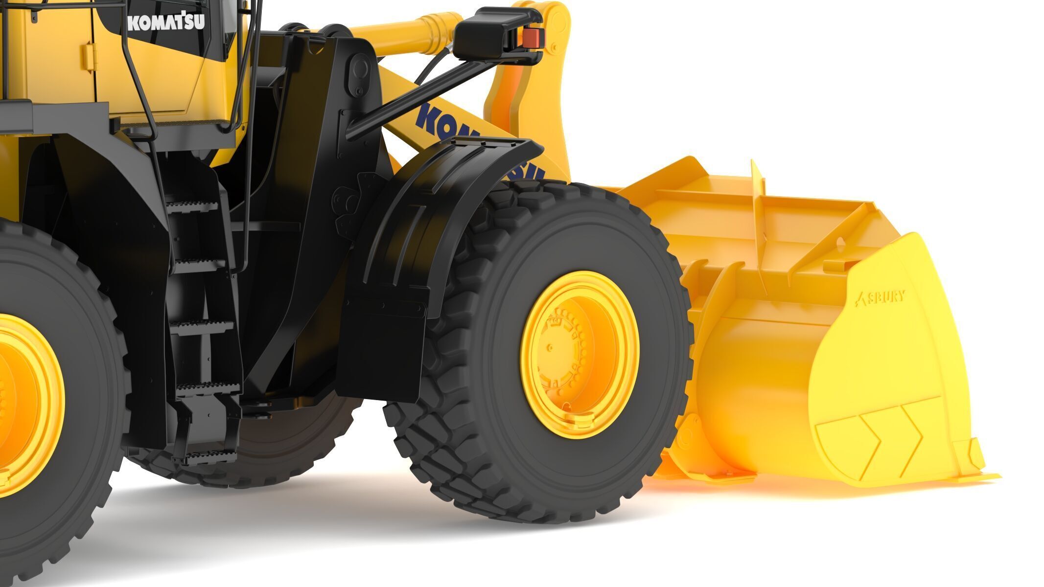 Komatsu WA500-8 Yard Loader Wheel Loader 3D model_14