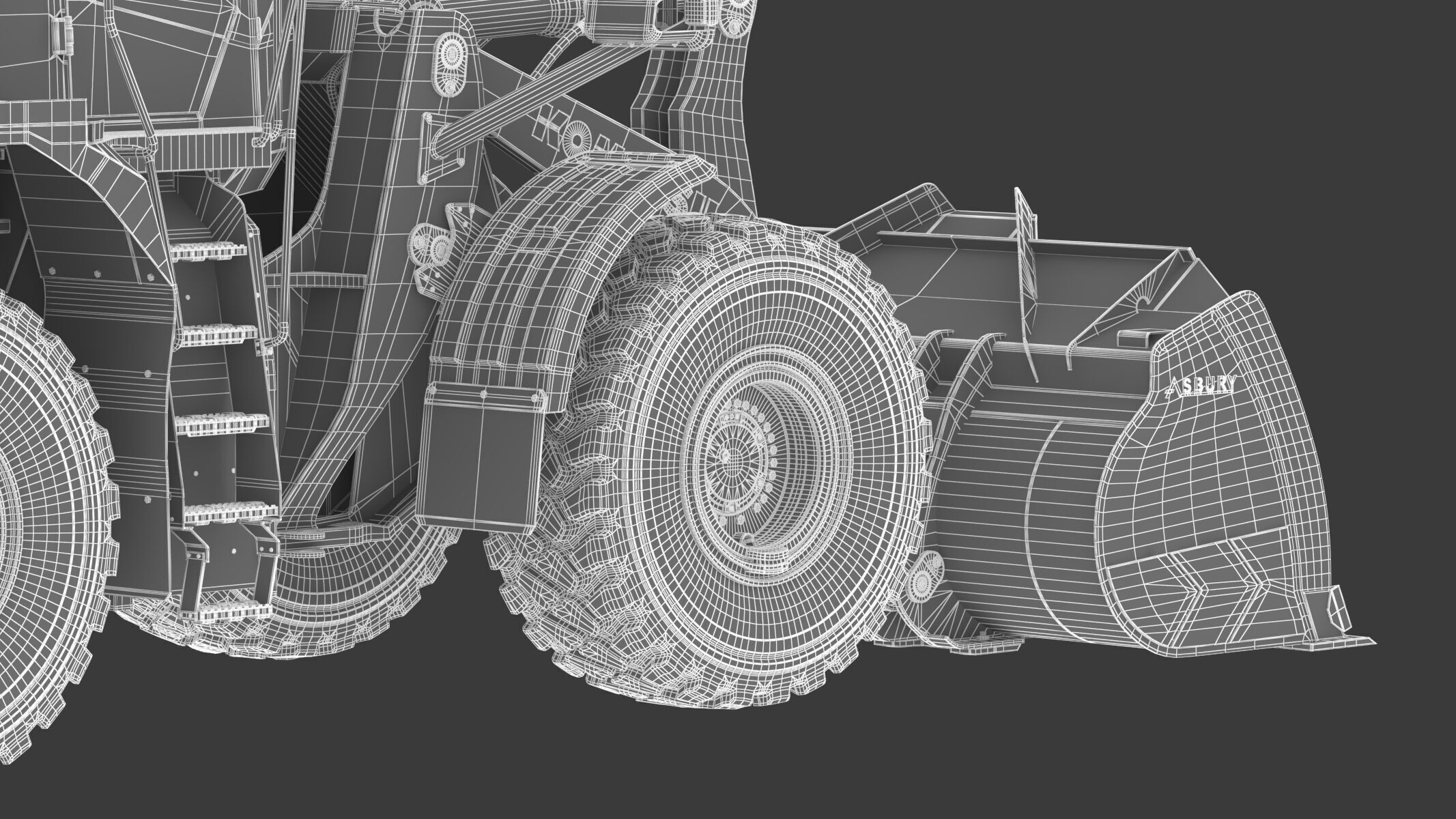 Komatsu WA500-8 Yard Loader Wheel Loader 3D model_36