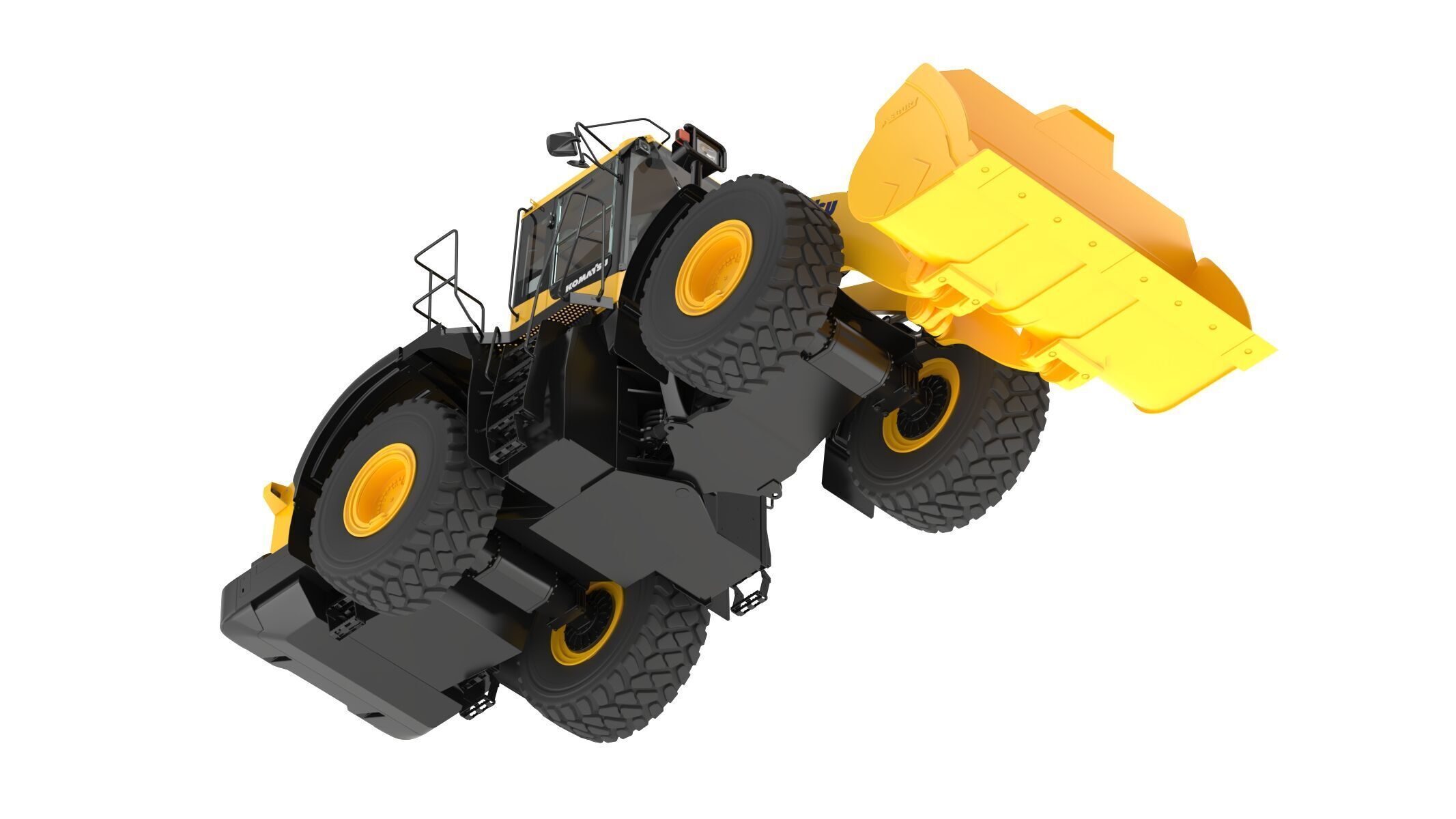 Komatsu WA500-8 Yard Loader Wheel Loader 3D model_9