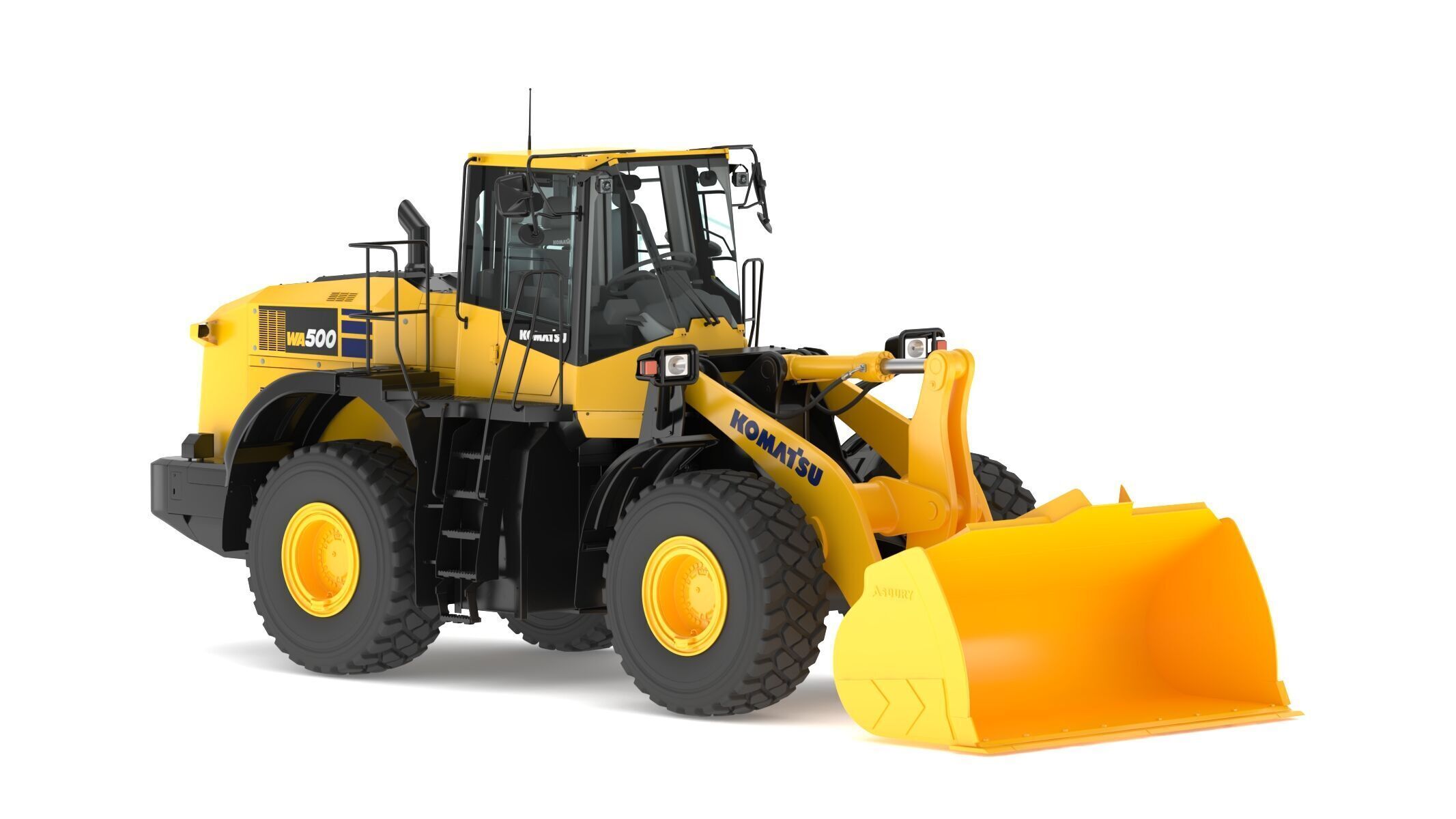 Komatsu WA500-8 Yard Loader Wheel Loader 3D model_2
