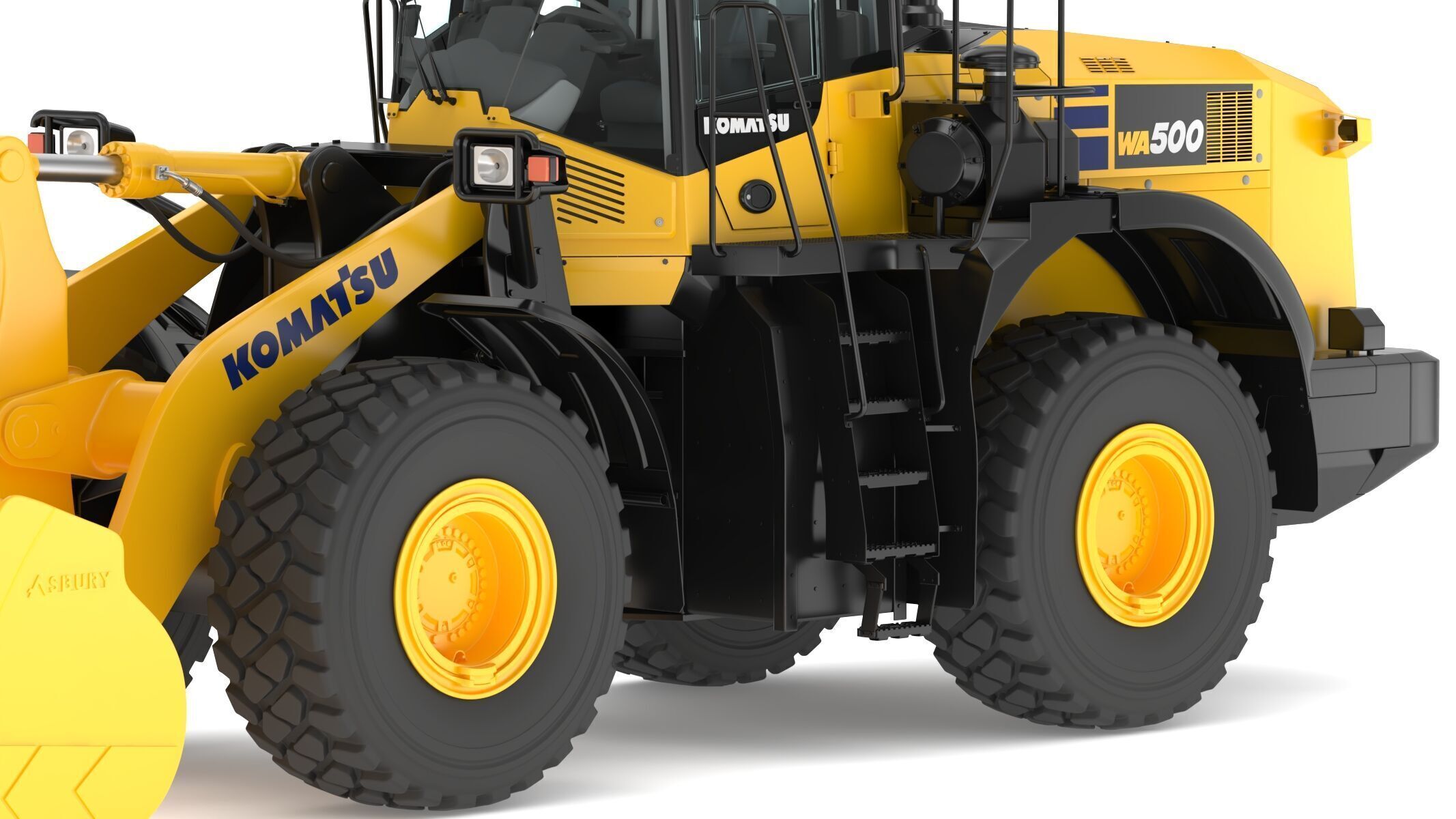Komatsu WA500-8 Yard Loader Wheel Loader 3D model_10