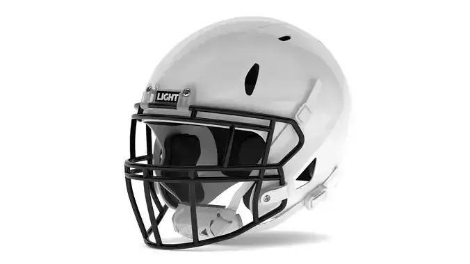 Light LS2 Football Helmet 3D model