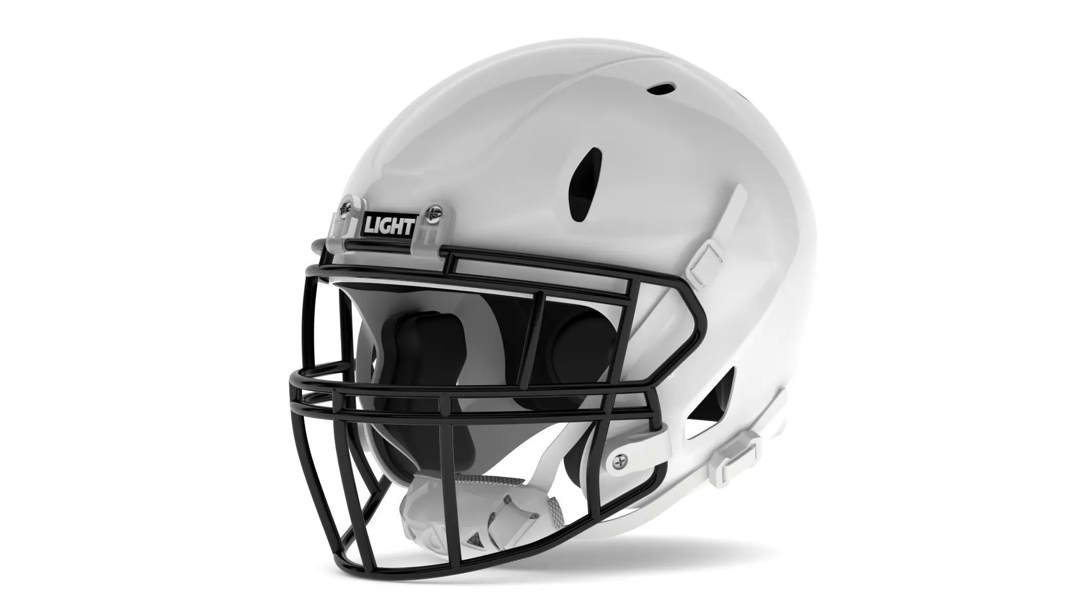 Light LS2 Football Helmet 3D model