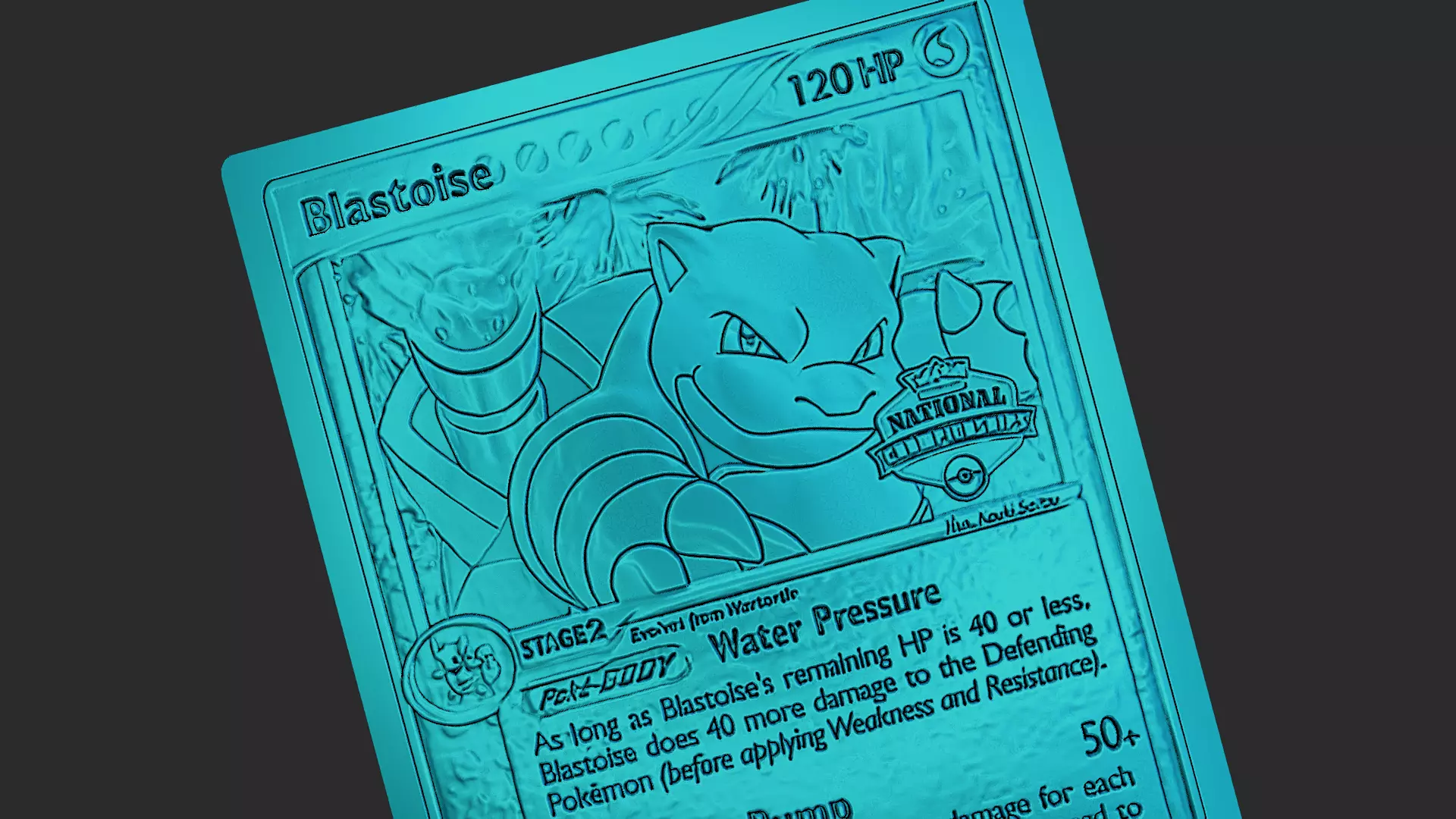 Blastoise Pokemon Free 3D print model
