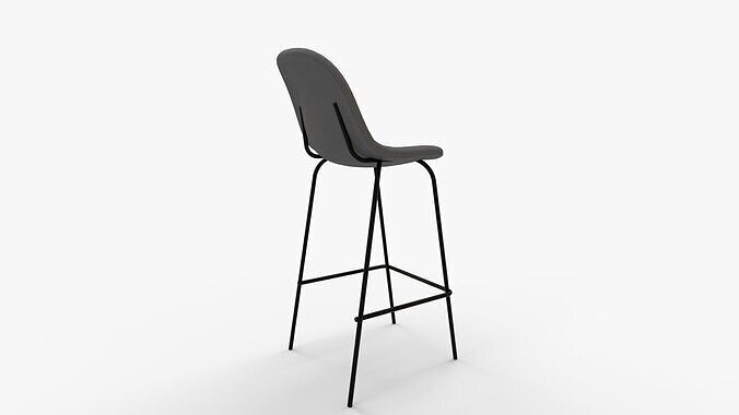 Kody Bar Counter Stool 3D model 3