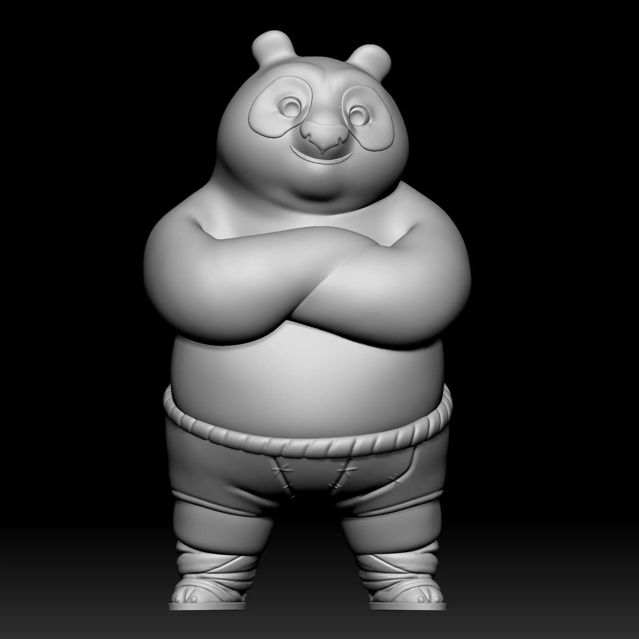 kung fu panda PO 3D print model_0