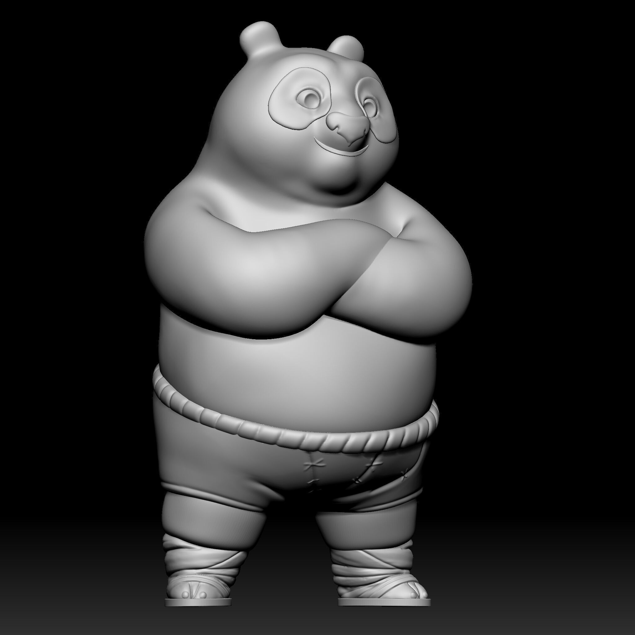 kung fu panda PO 3D print model_1
