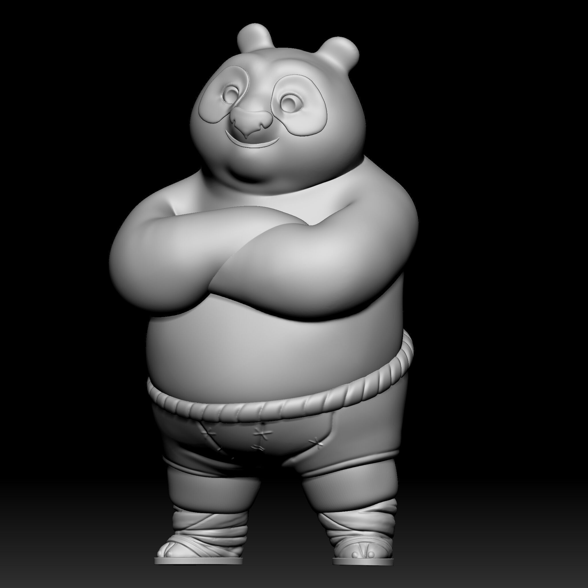kung fu panda PO 3D print model_5