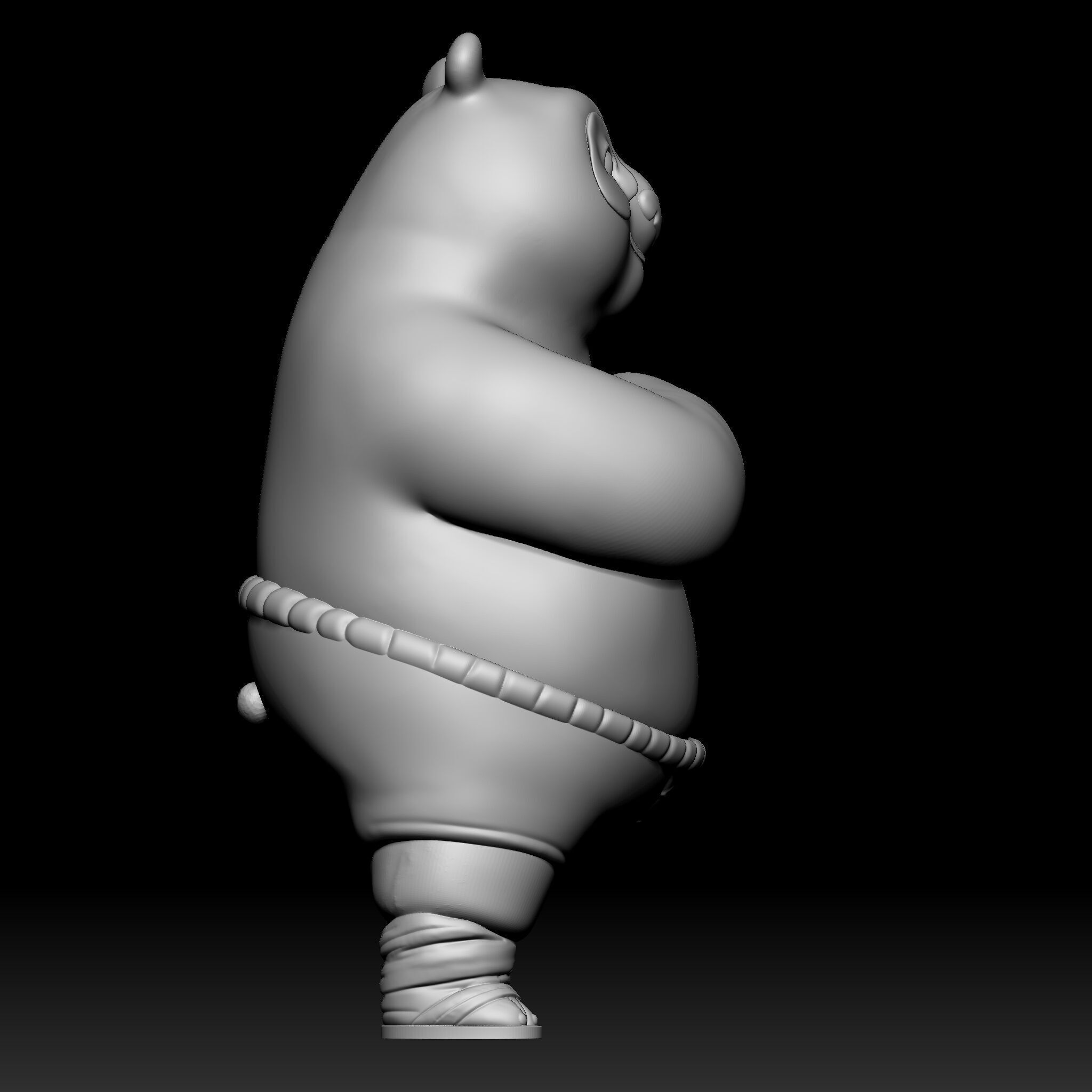 kung fu panda PO 3D print model_2