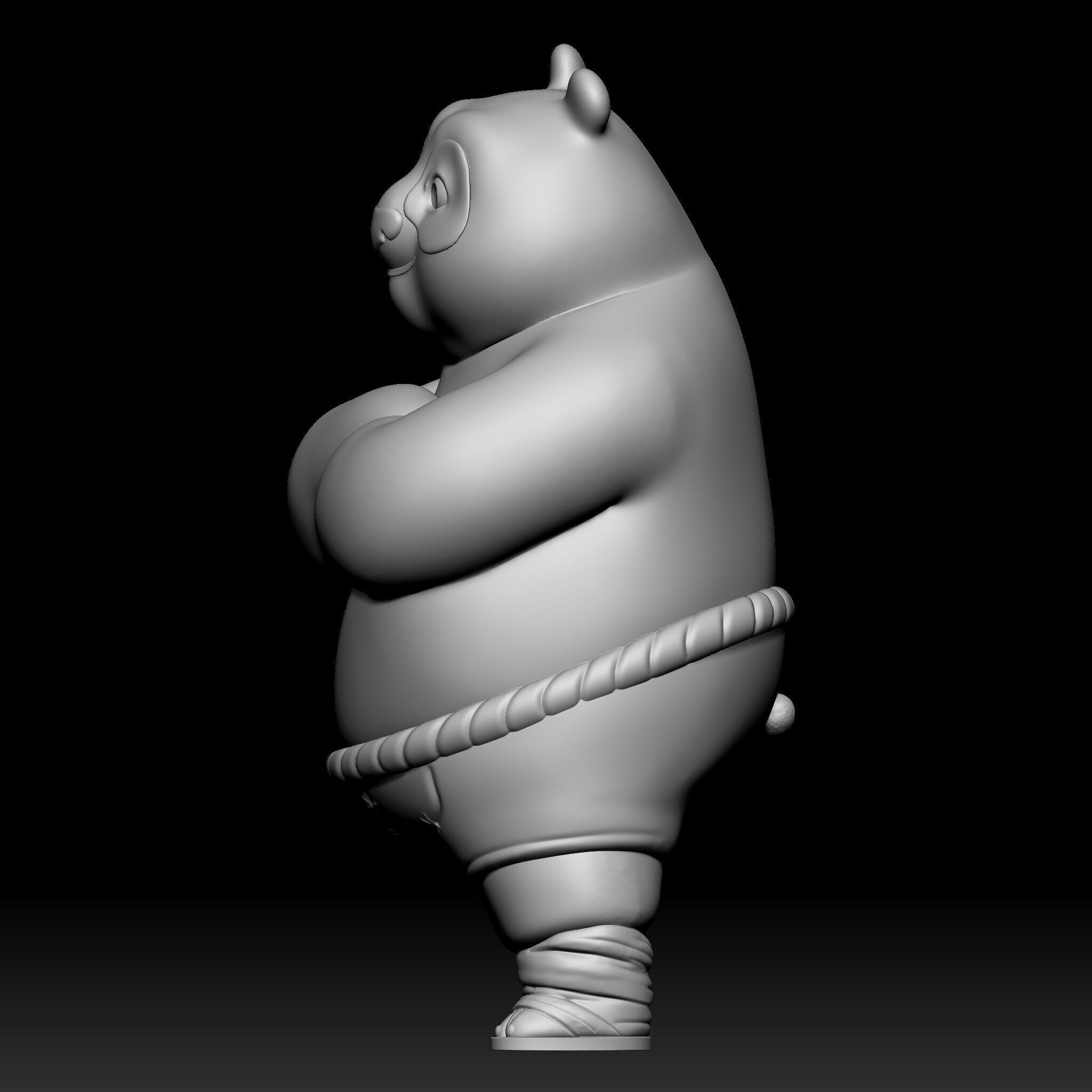 kung fu panda PO 3D print model_4
