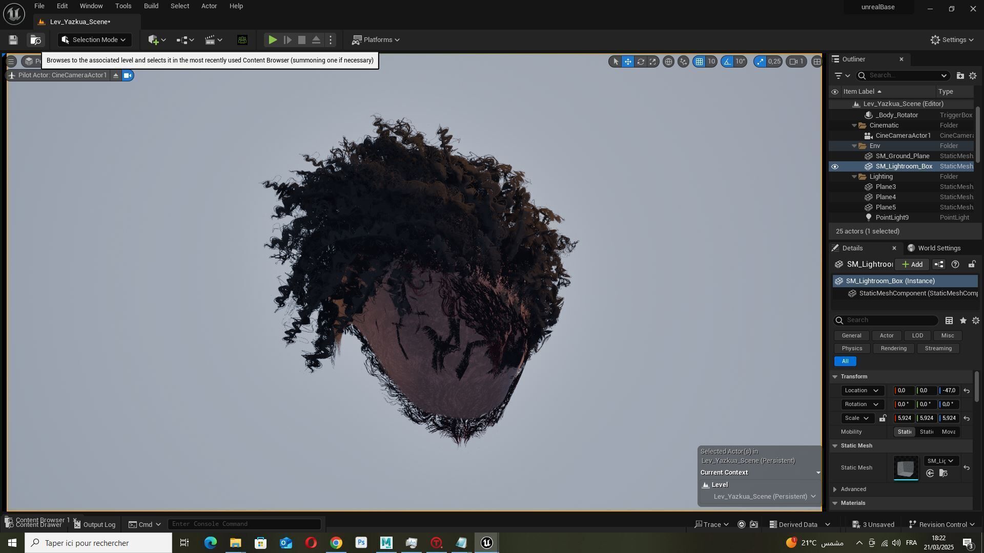 Curly Undercut Hairstyle - Realistic 3D Hair Low-poly 3D model_20