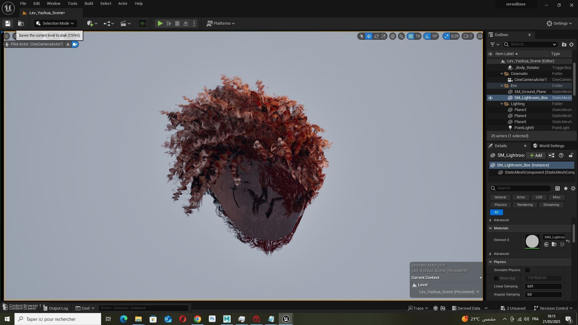 Curly Undercut Hairstyle - Realistic 3D Hair Low-poly 3D model_17