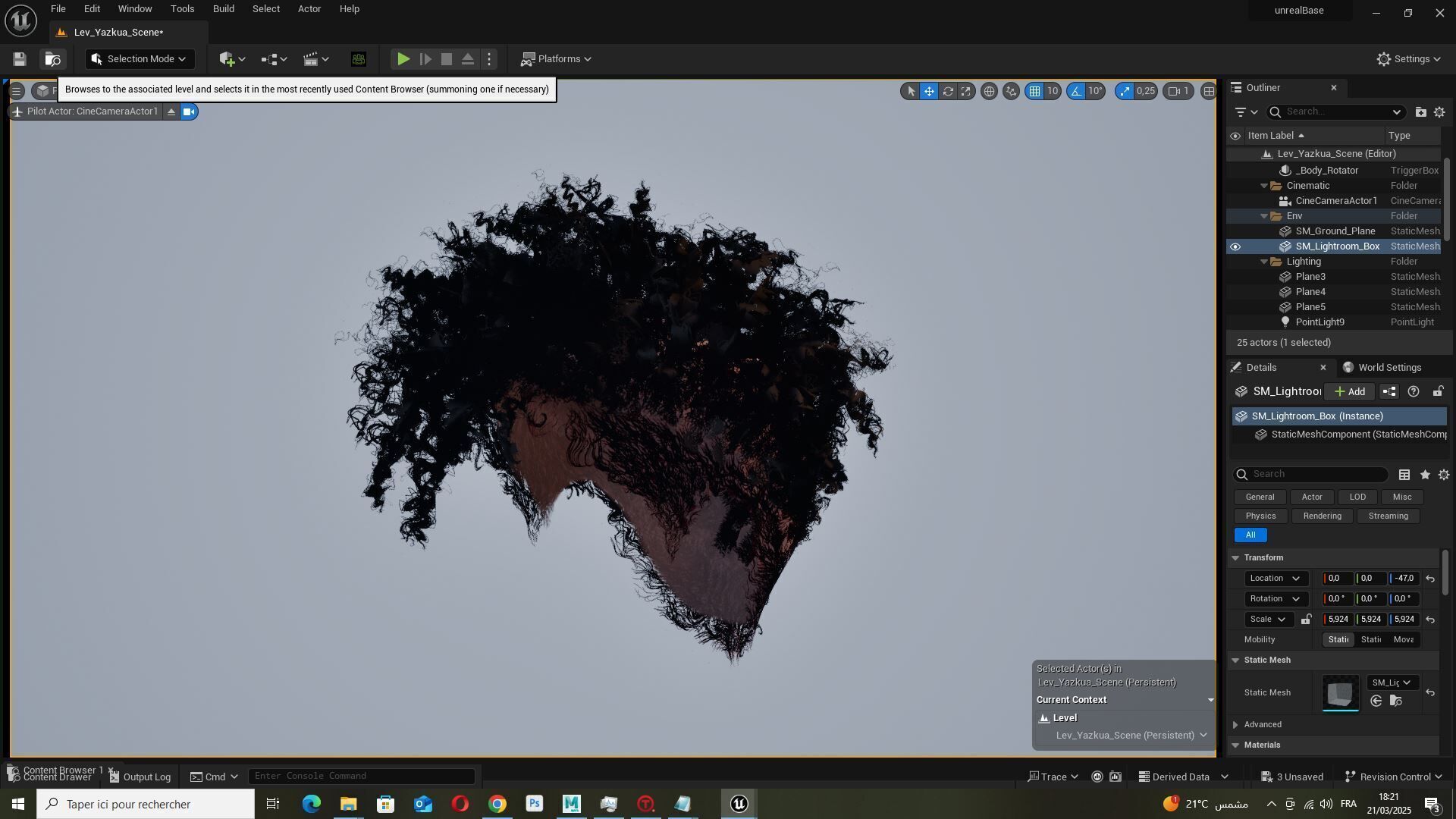 Curly Undercut Hairstyle - Realistic 3D Hair Low-poly 3D model_19