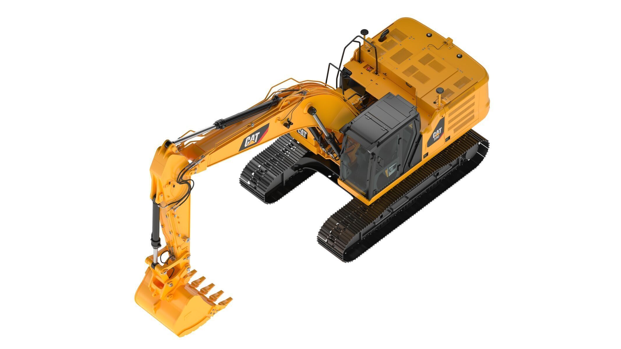 CAT 330 Hydraulic Excavator 3D model_8