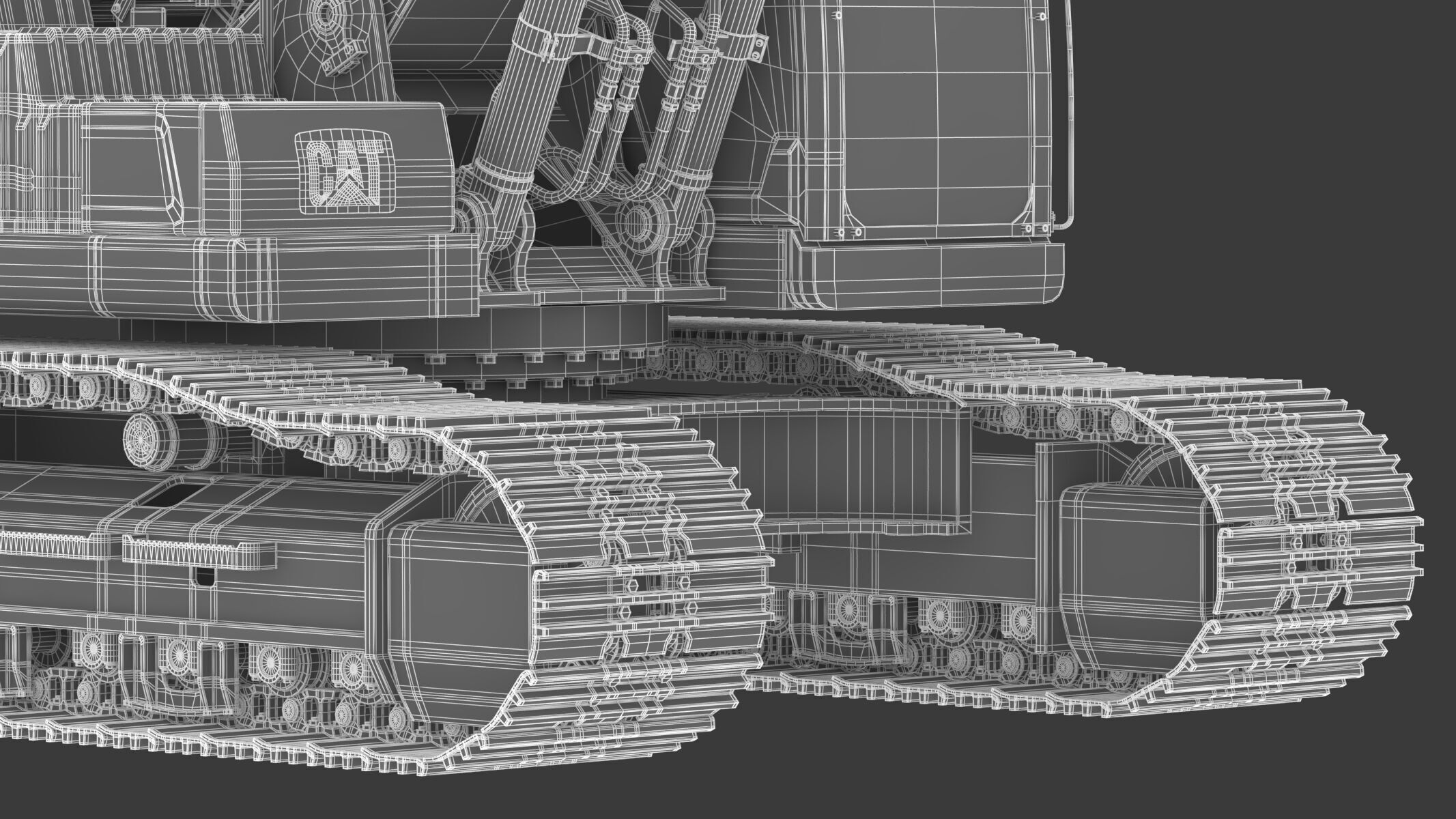 CAT 330 Hydraulic Excavator 3D model_34
