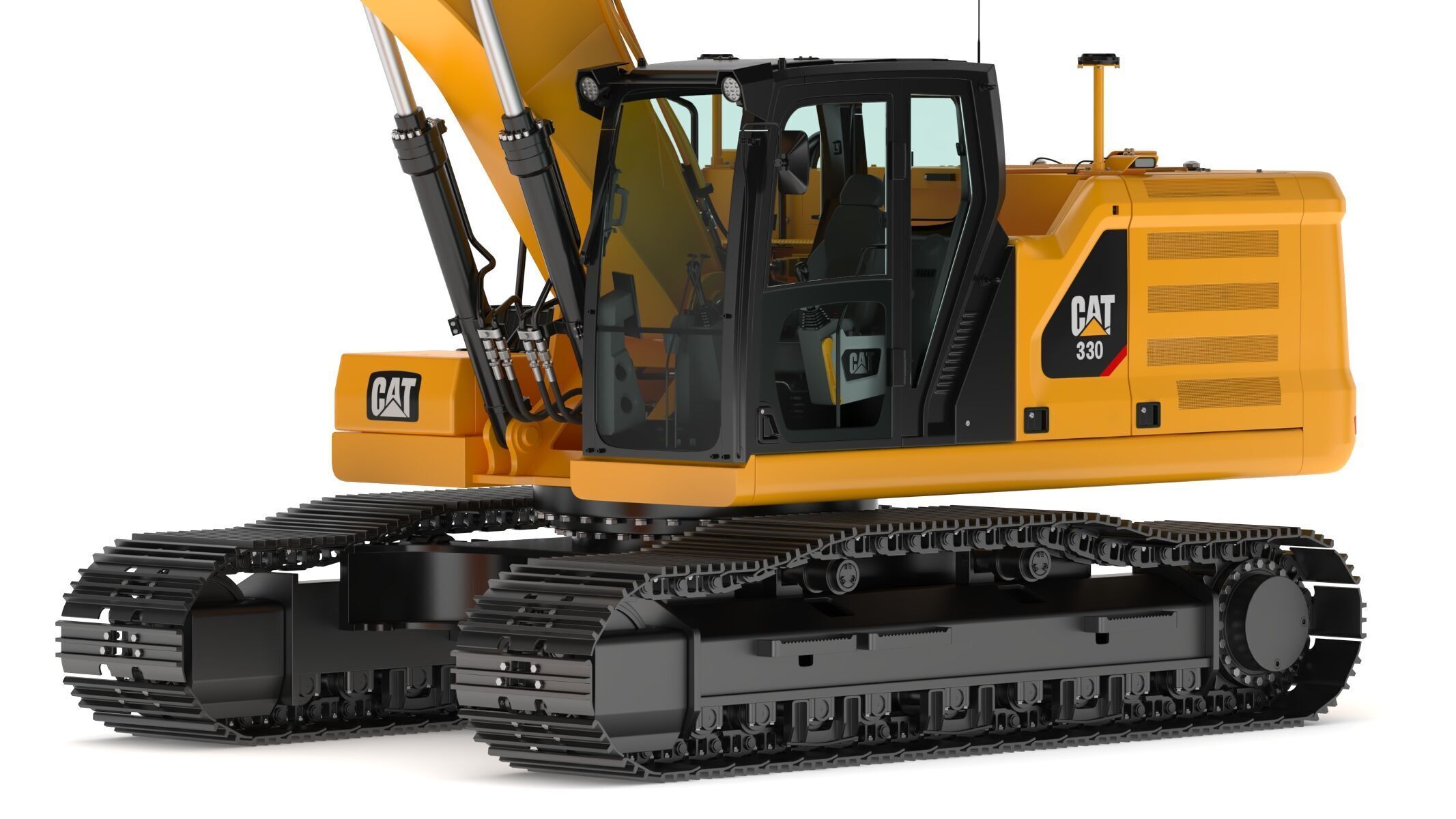 CAT 330 Hydraulic Excavator 3D model_10