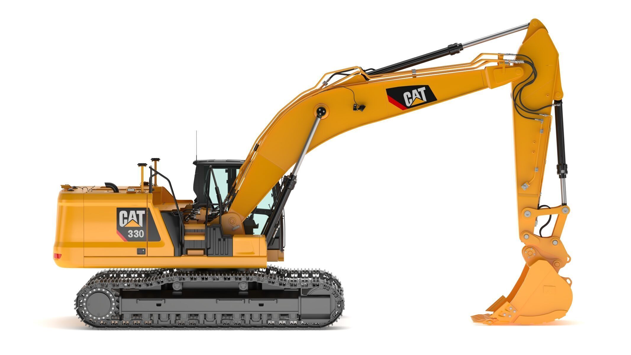 CAT 330 Hydraulic Excavator 3D model_3