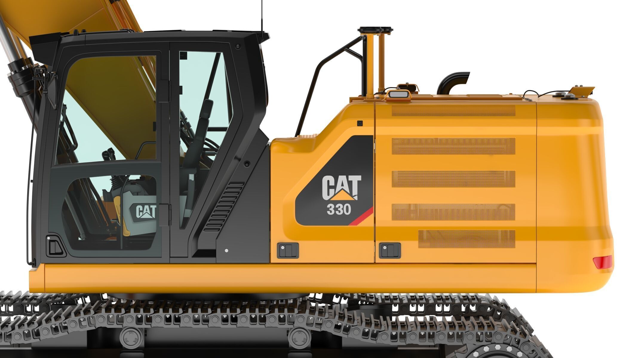 CAT 330 Hydraulic Excavator 3D model_17