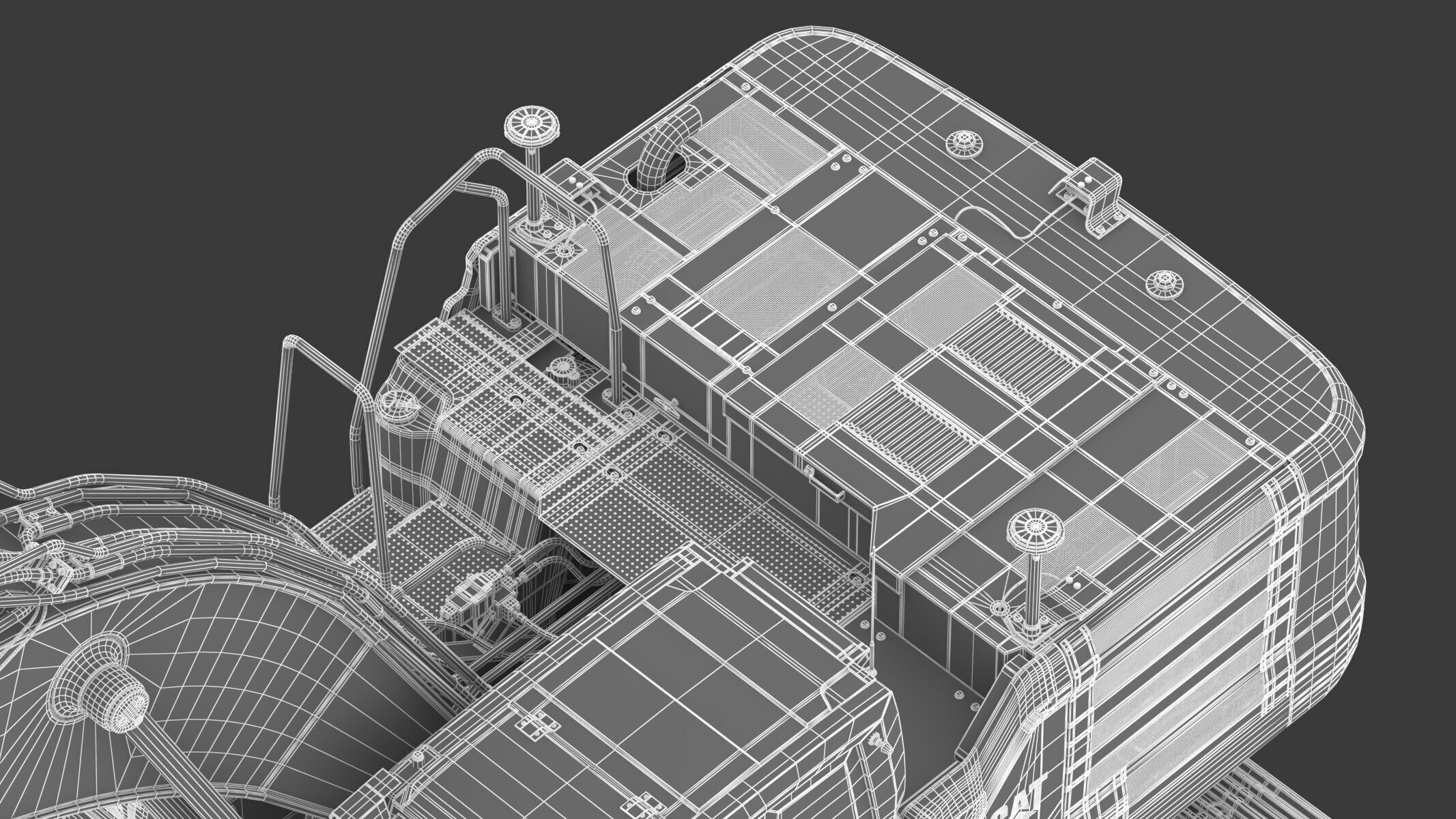 CAT 330 Hydraulic Excavator 3D model_40