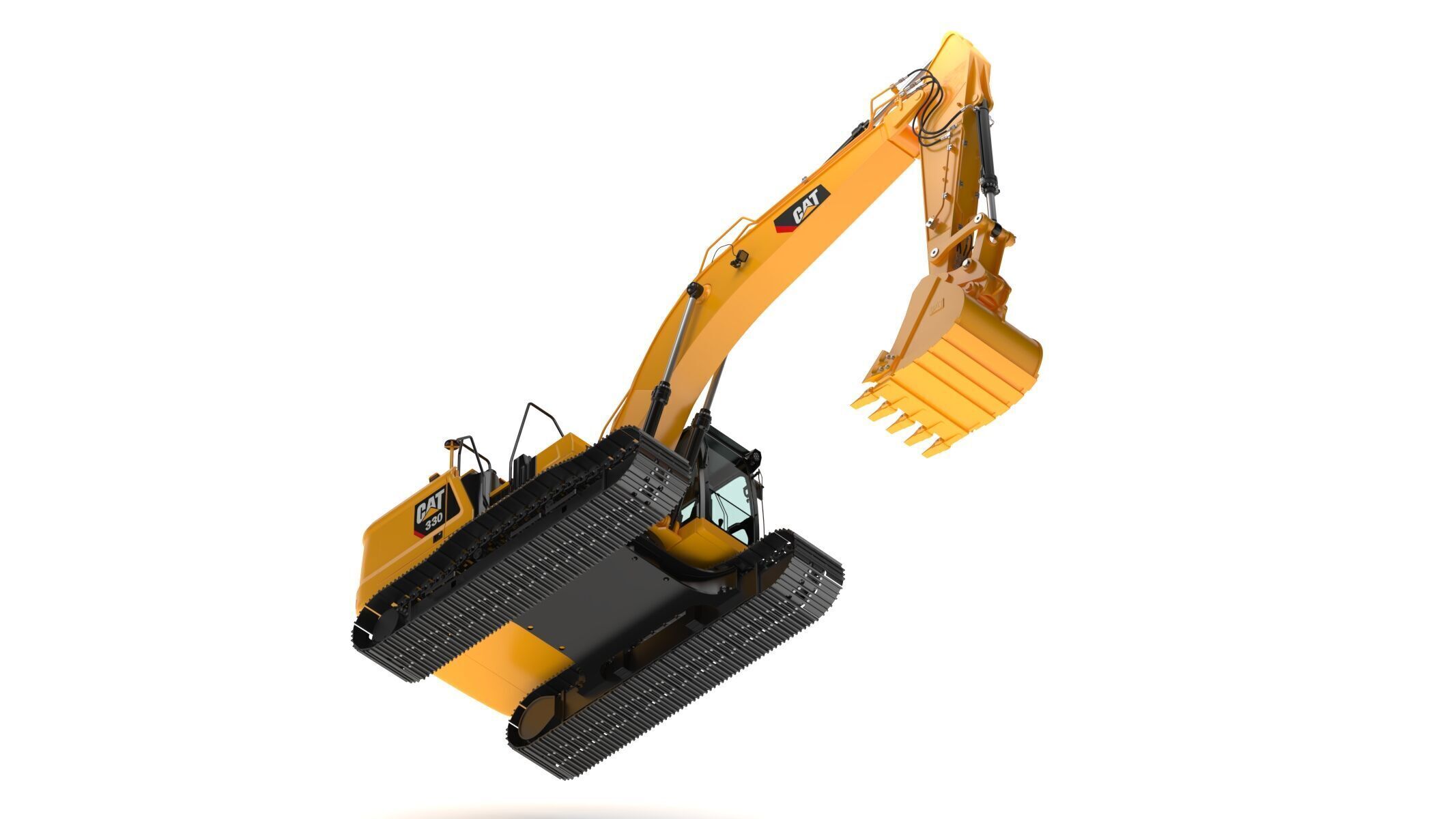 CAT 330 Hydraulic Excavator 3D model_9