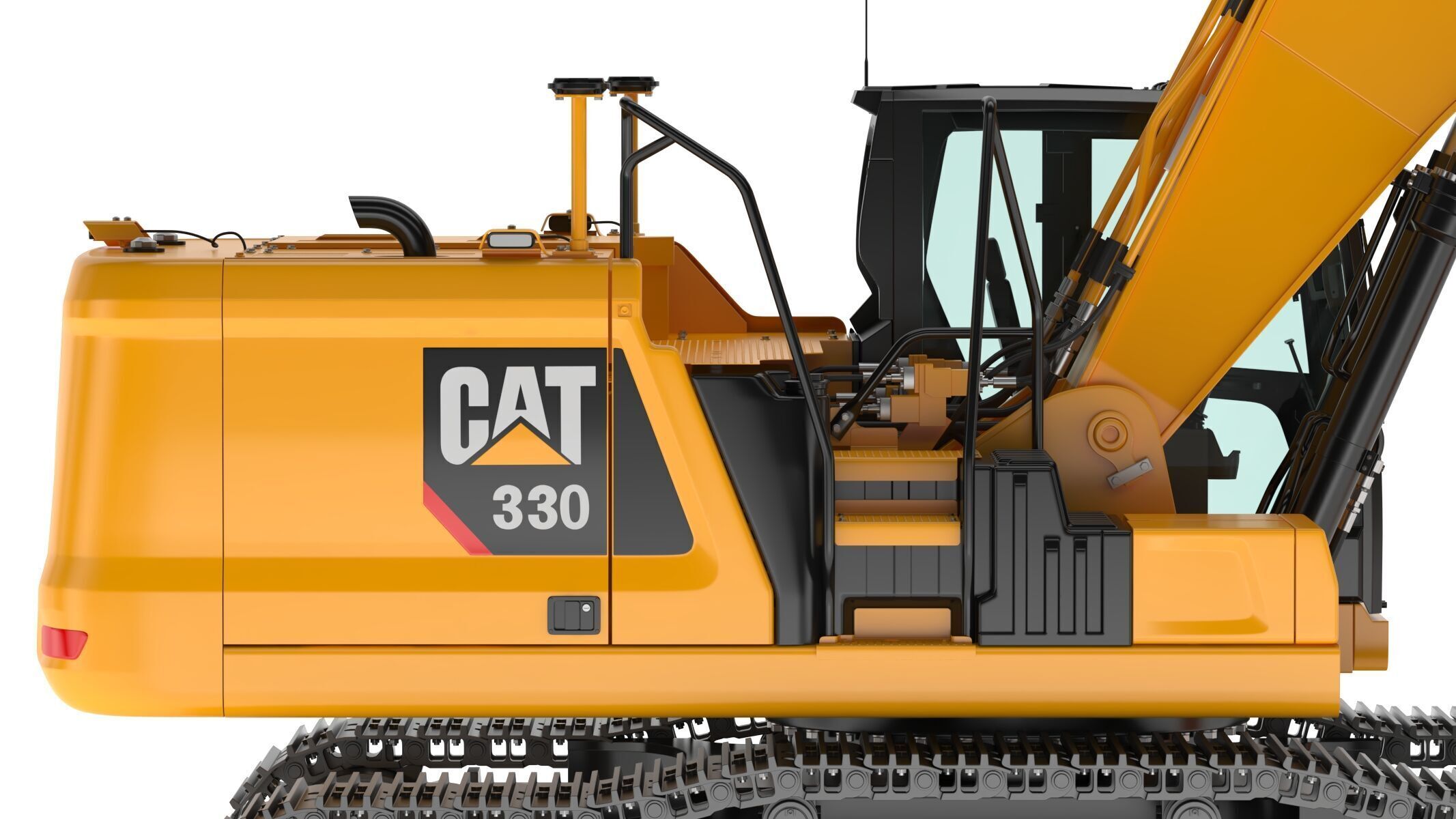 CAT 330 Hydraulic Excavator 3D model_13