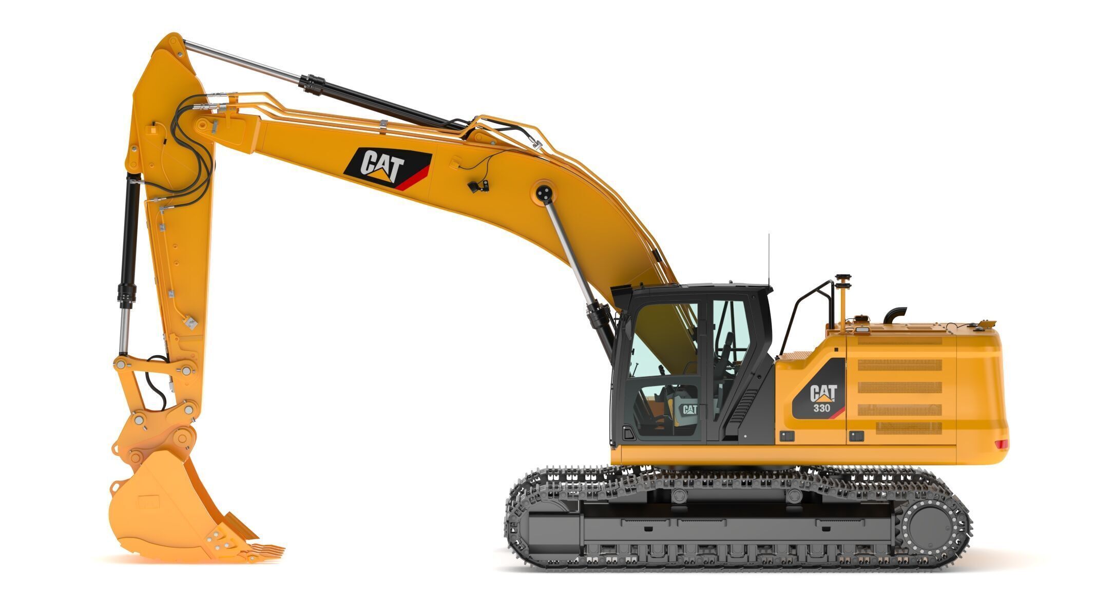 CAT 330 Hydraulic Excavator 3D model_7