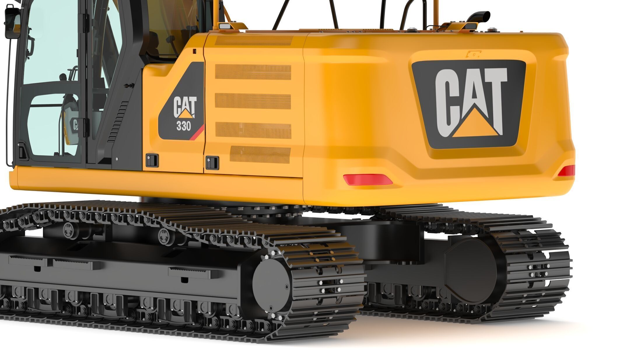 CAT 330 Hydraulic Excavator 3D model_16