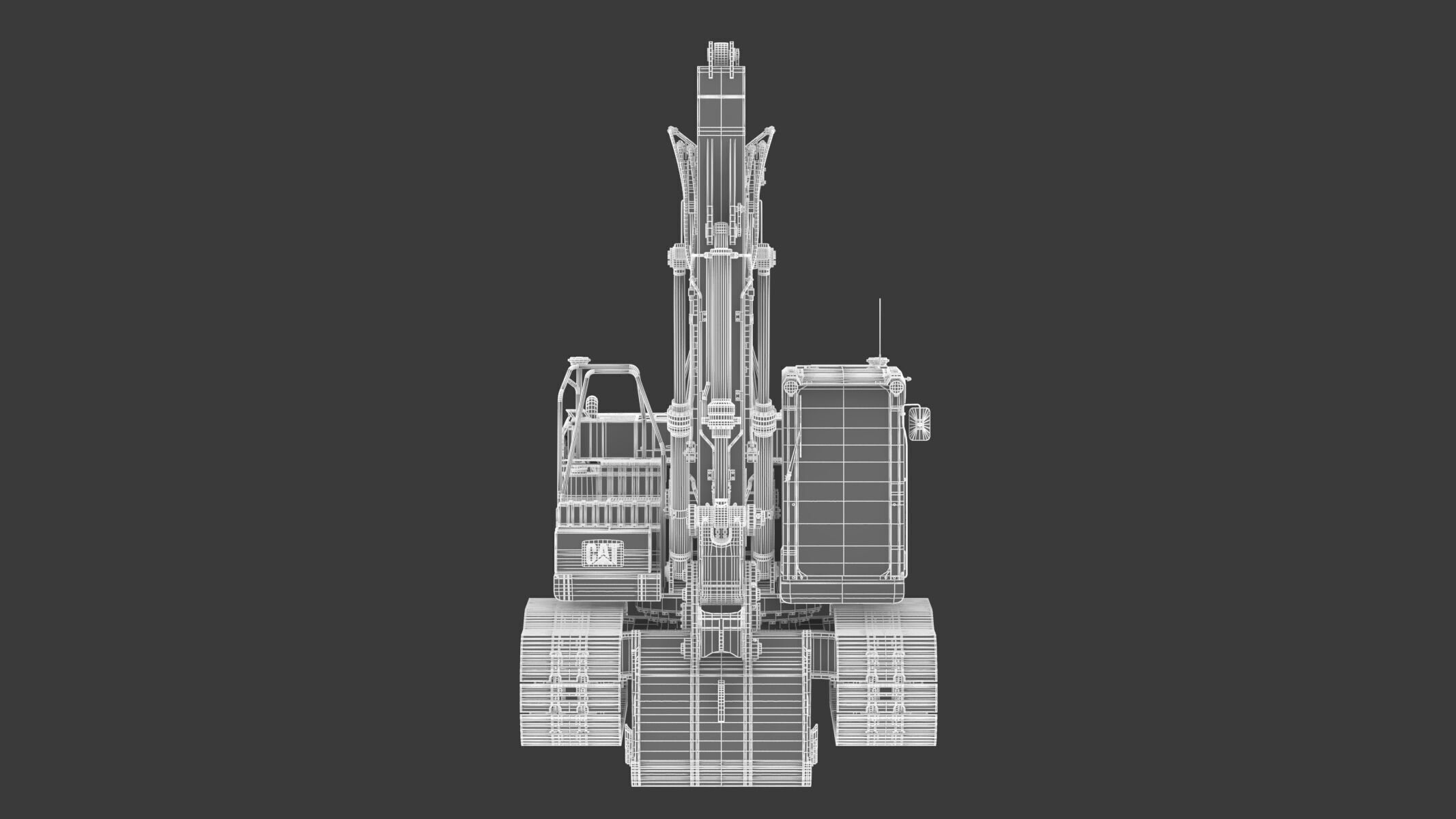 CAT 330 Hydraulic Excavator 3D model_23