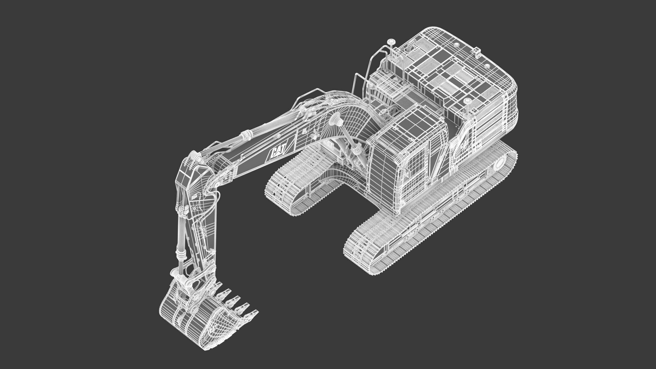 CAT 330 Hydraulic Excavator 3D model_30
