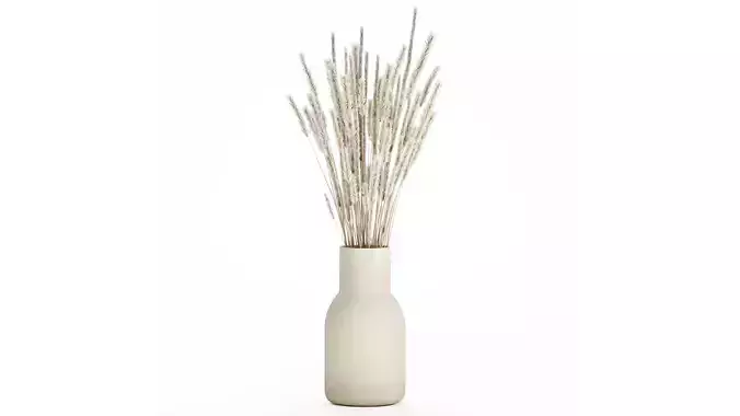 white bouquet dried flowers branches pampas 550