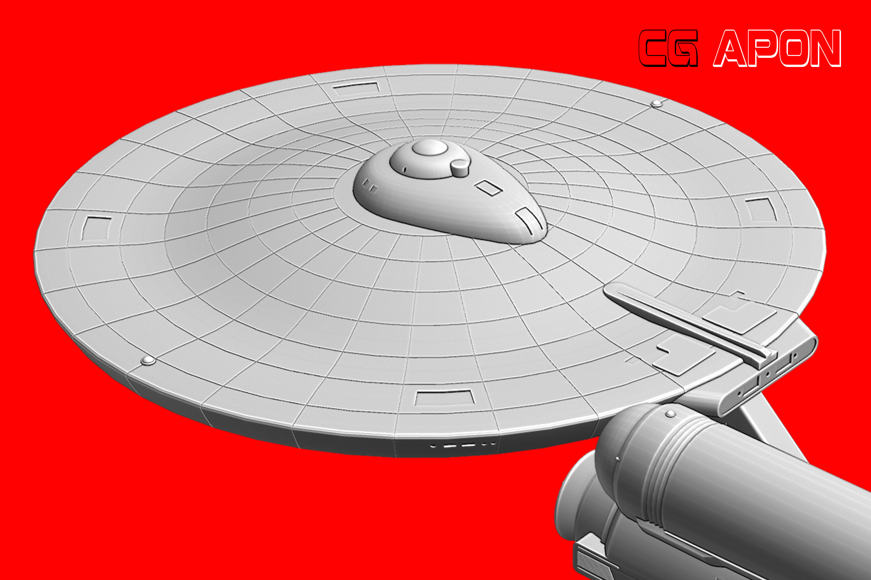 USS Enterprise NCC 1701 3D print model_17
