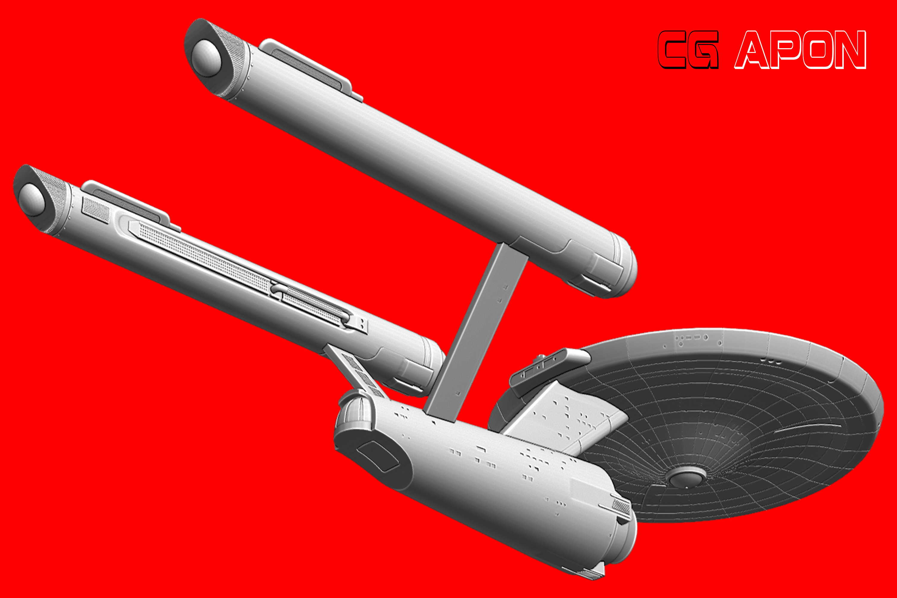 USS Enterprise NCC 1701 3D print model_8