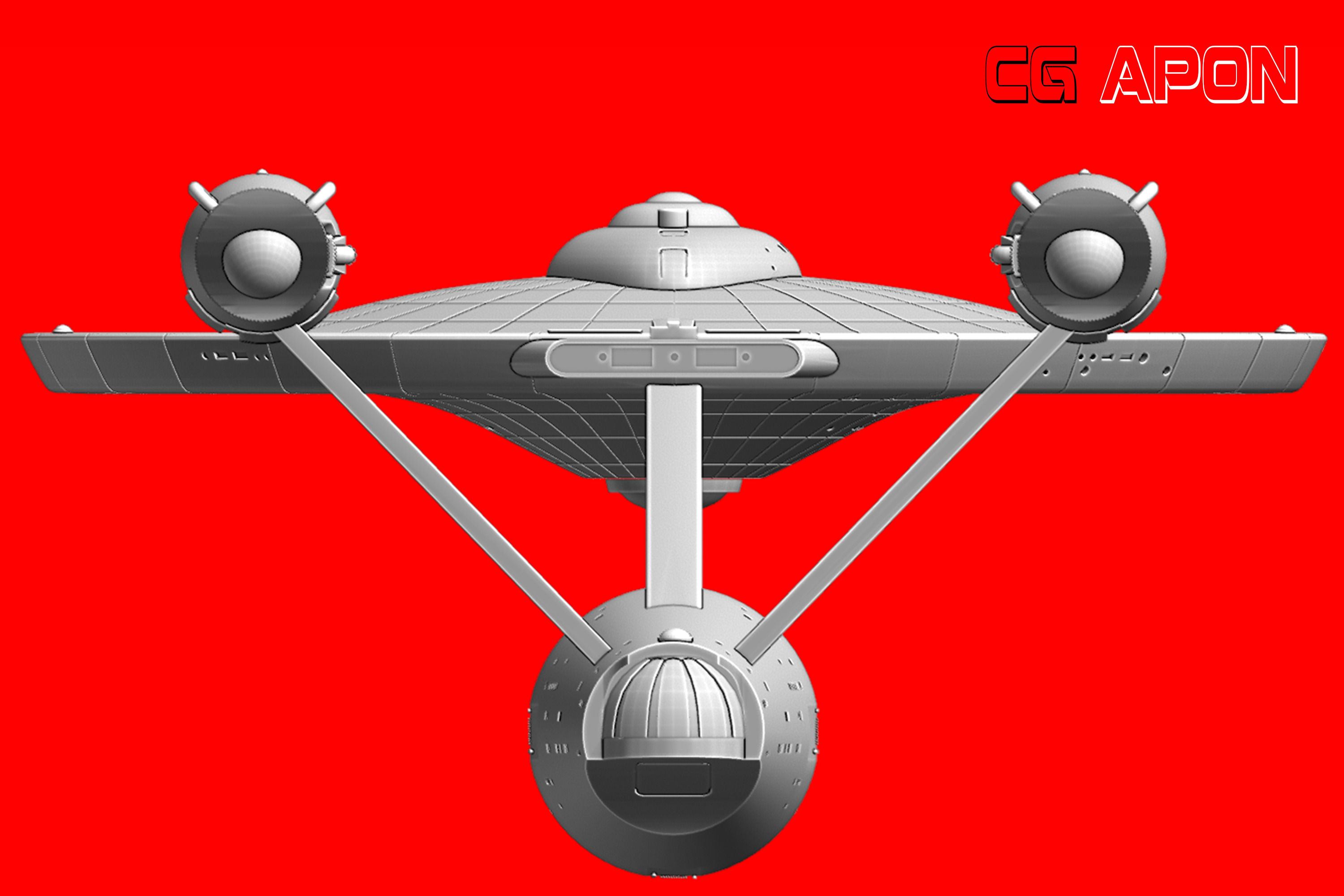 USS Enterprise NCC 1701 3D print model_7