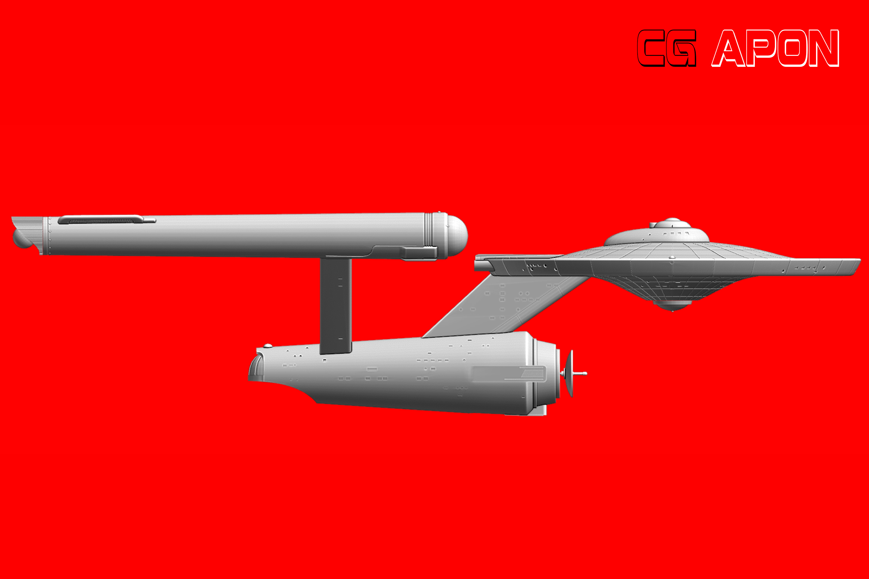 USS Enterprise NCC 1701 3D print model_13