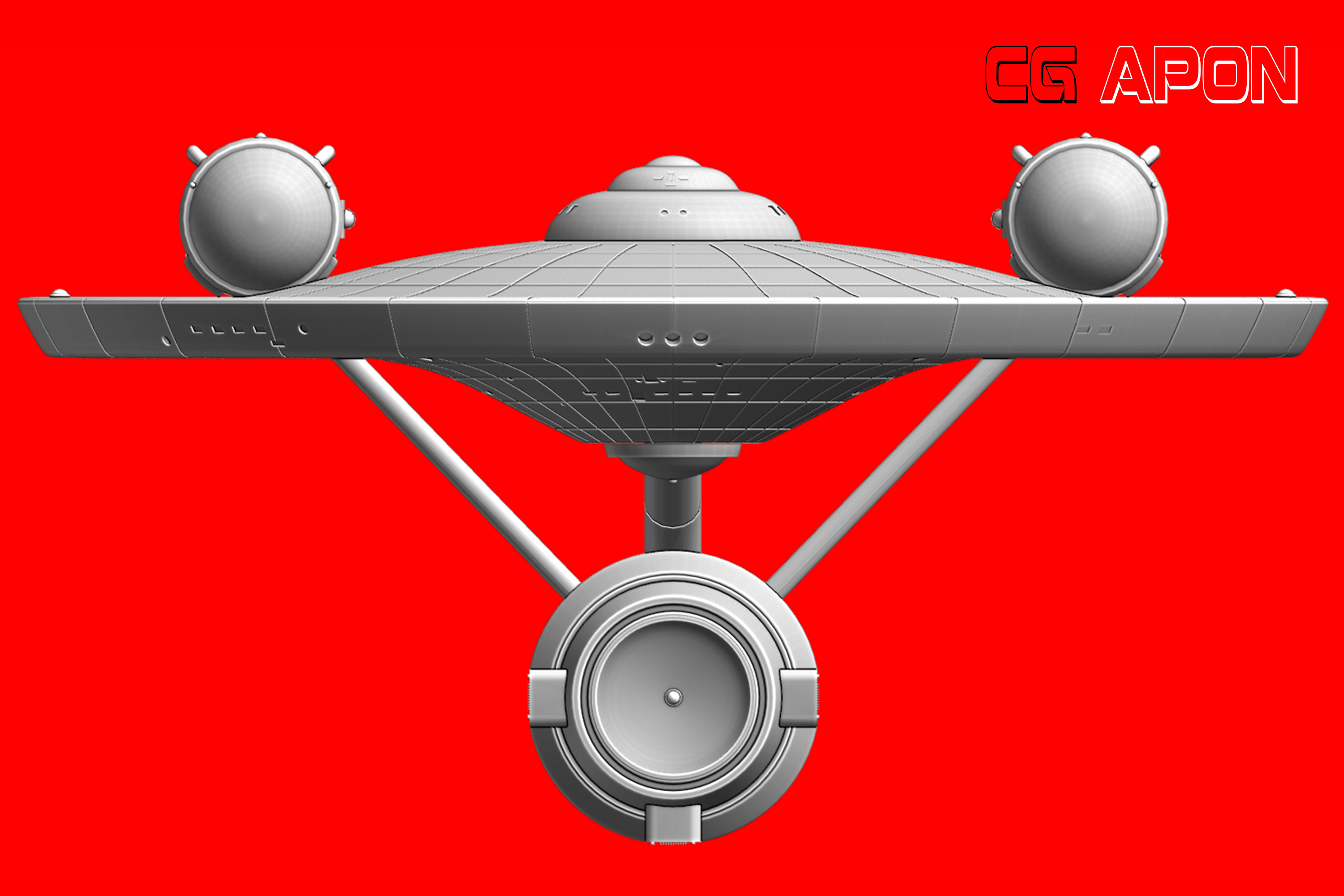 USS Enterprise NCC 1701 3D print model_6