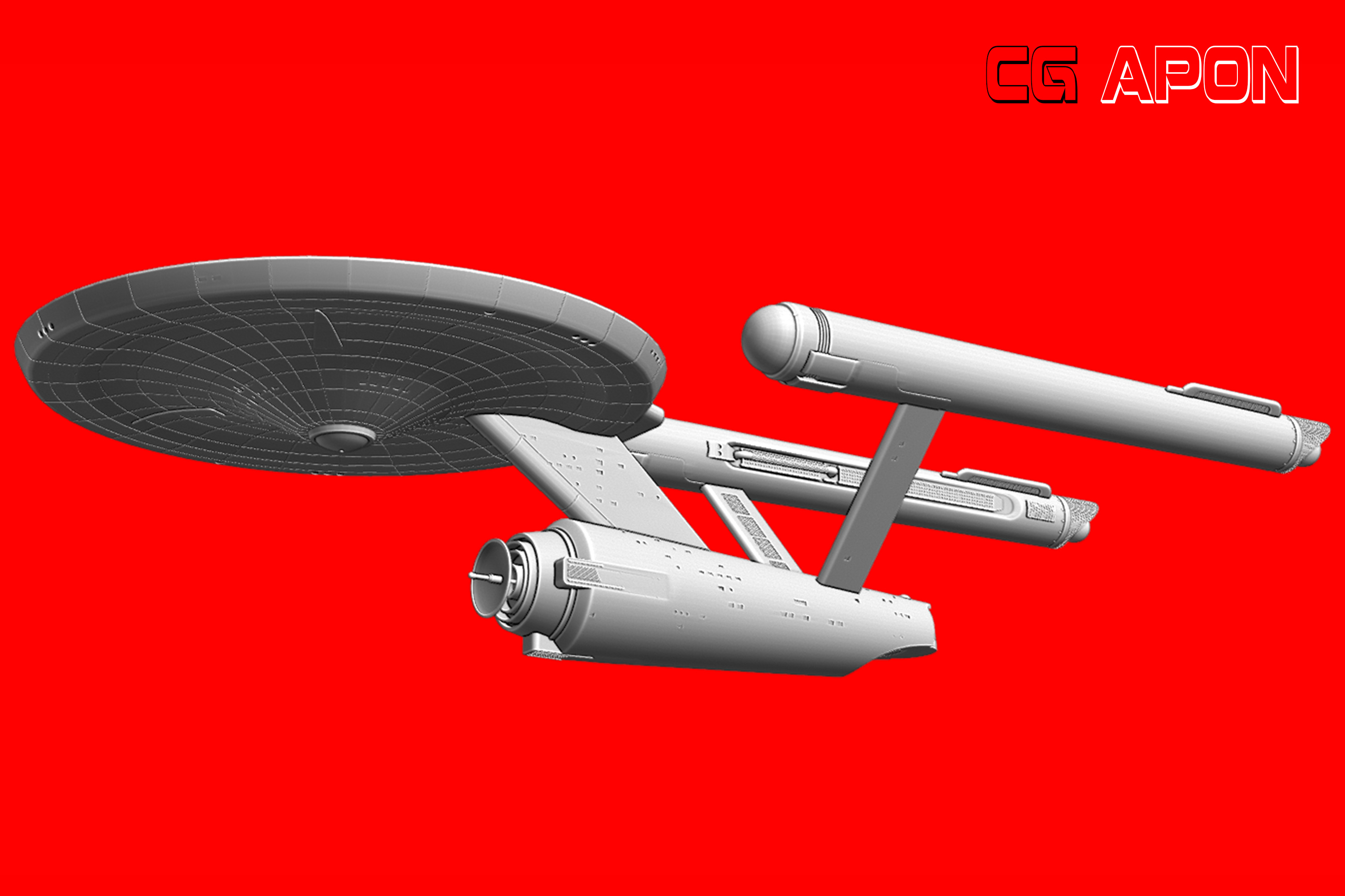 USS Enterprise NCC 1701 3D print model_5