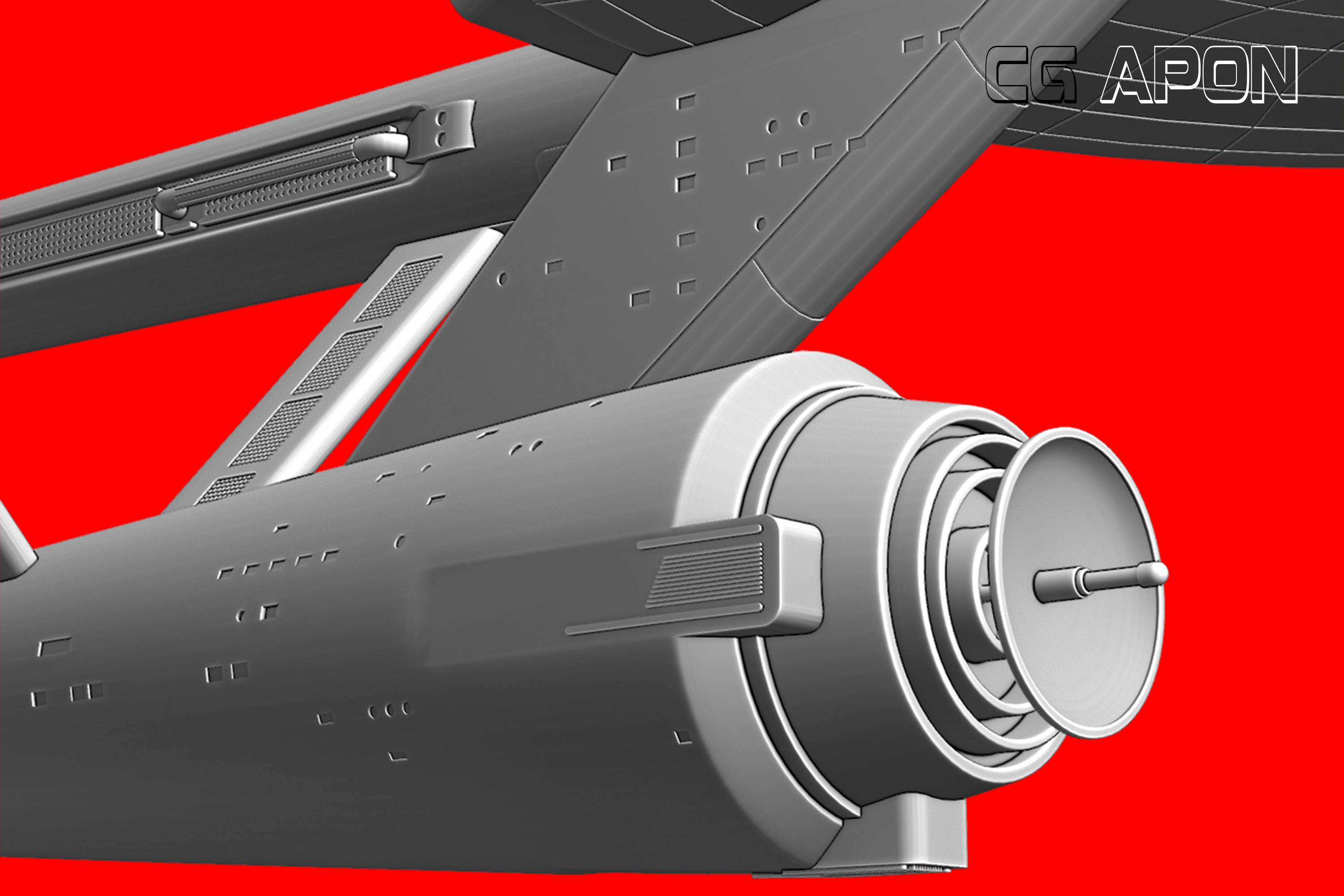 USS Enterprise NCC 1701 3D print model_15