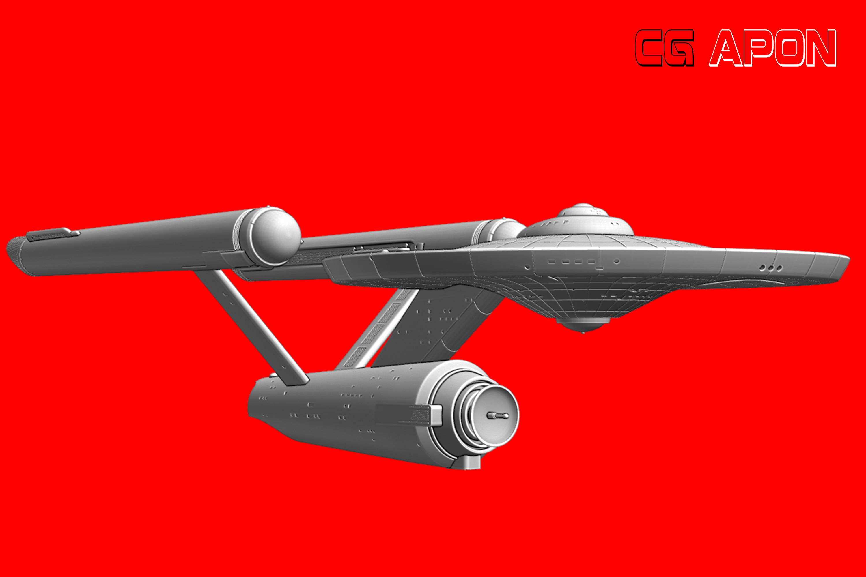 USS Enterprise NCC 1701 3D print model_3