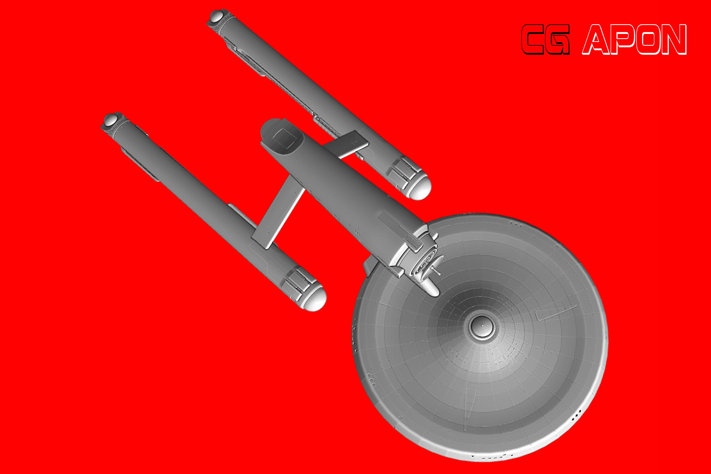 USS Enterprise NCC 1701 3D print model_22