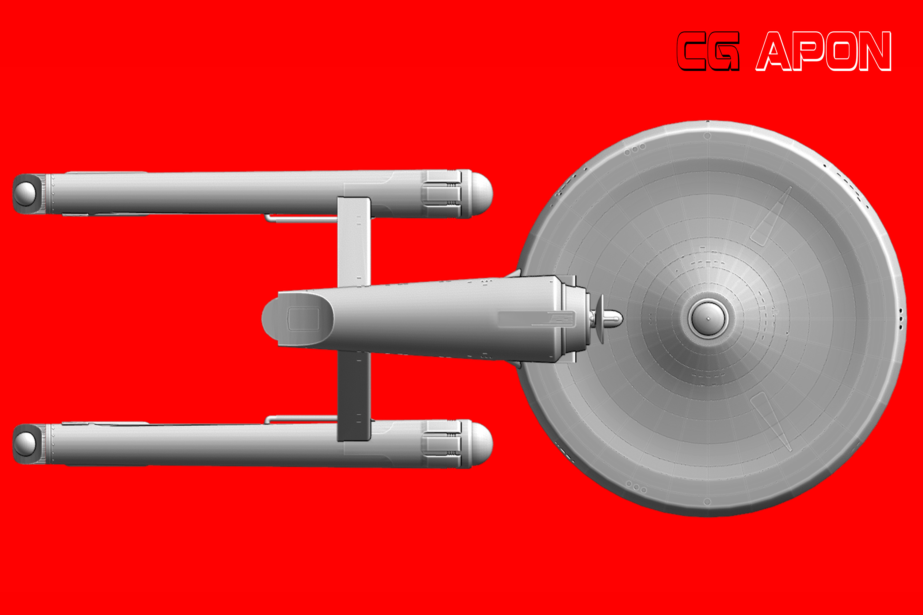 USS Enterprise NCC 1701 3D print model_10