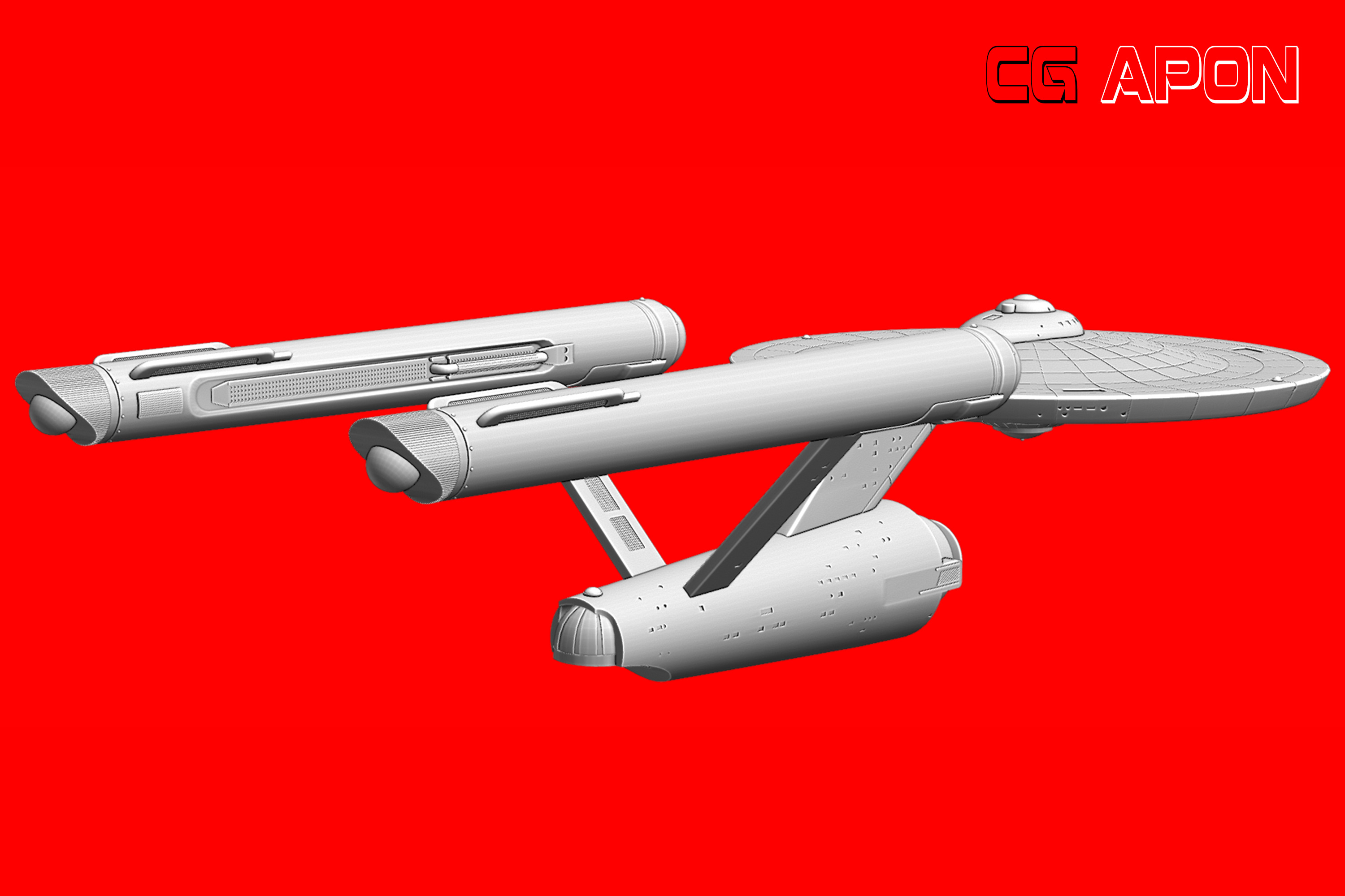 USS Enterprise NCC 1701 3D print model_9