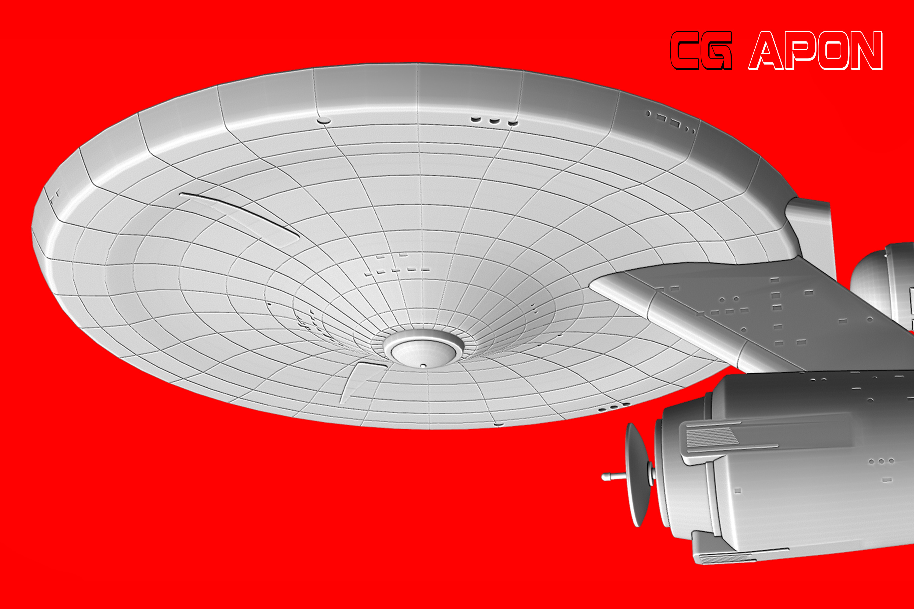 USS Enterprise NCC 1701 3D print model_18