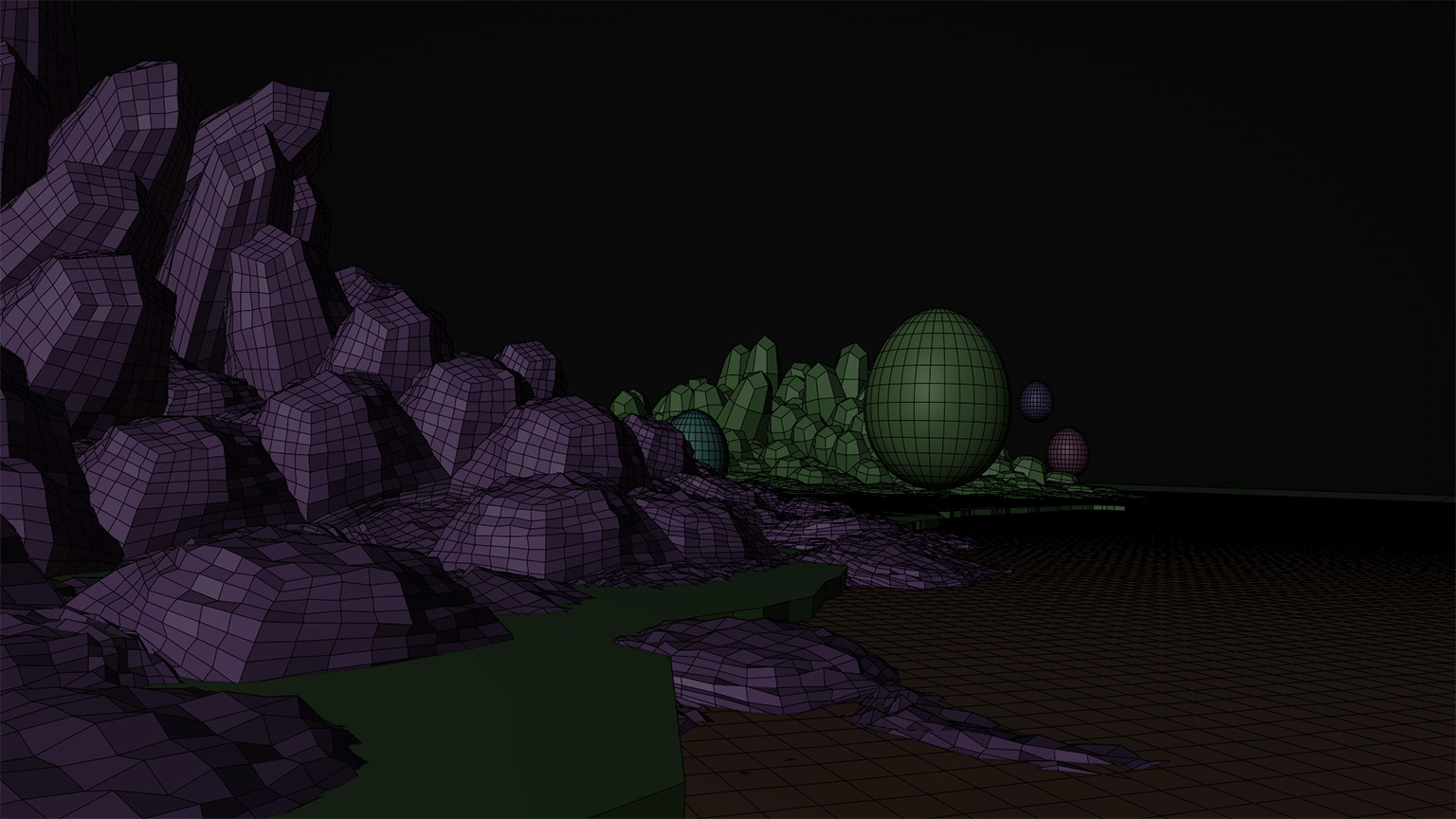 Luminous eyes on ice floes 3D model_5