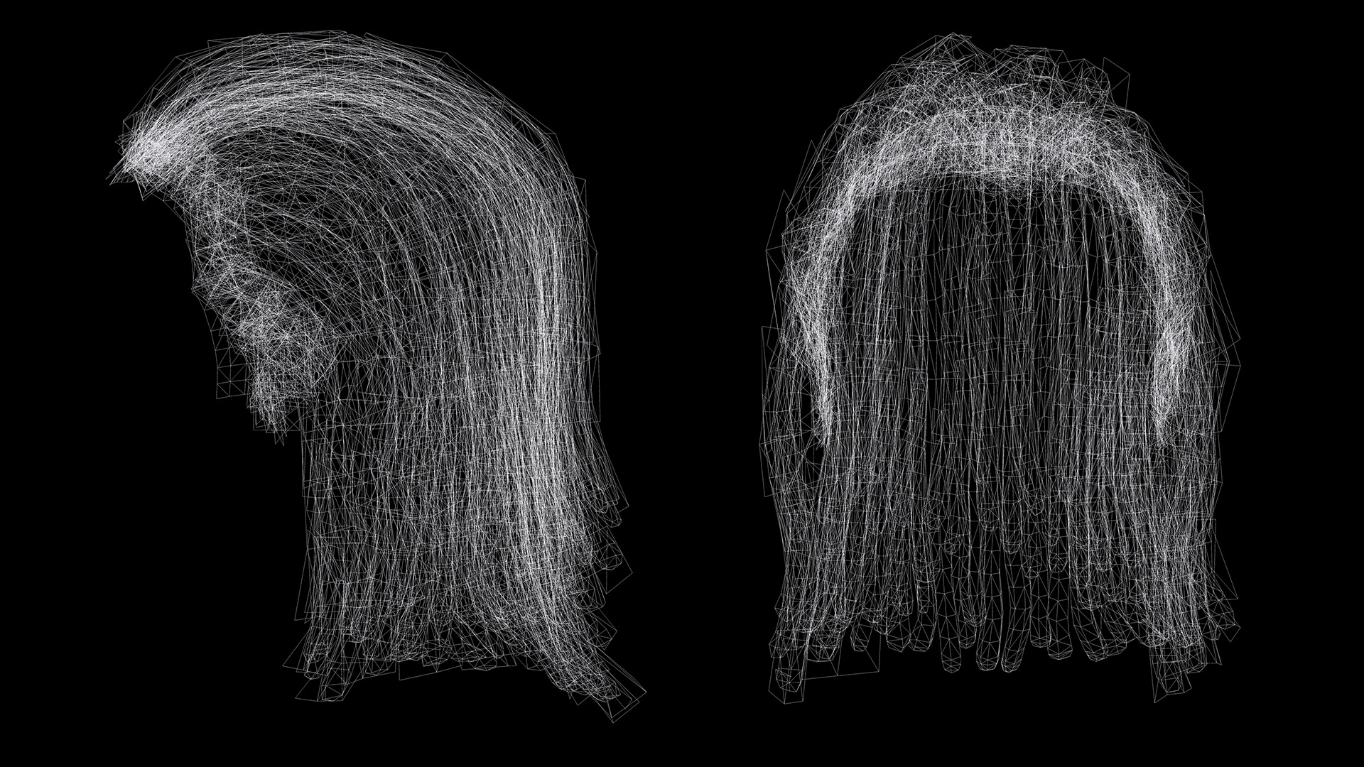 Medium Dreadlocks Hair -Realistic Male 3D Model Low-poly 3D model_18