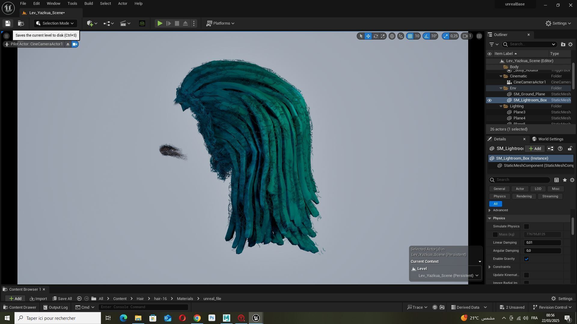 Medium Dreadlocks Hair -Realistic Male 3D Model Low-poly 3D model_17