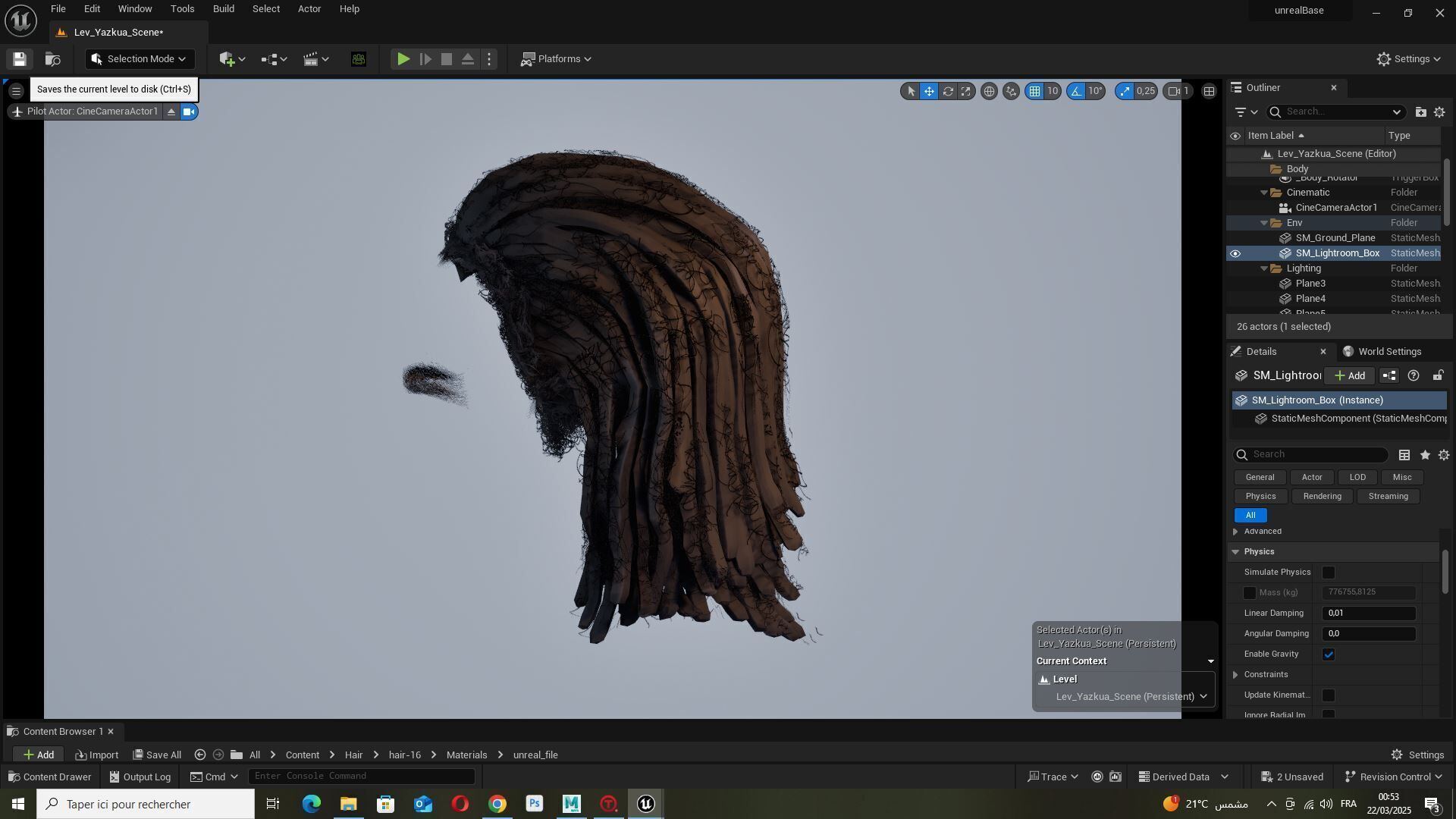 Medium Dreadlocks Hair -Realistic Male 3D Model Low-poly 3D model_16
