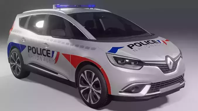 2017 Renault Scenic Grand with French Police Nationale Livery