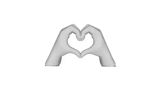 Heart Hands Sculpture 