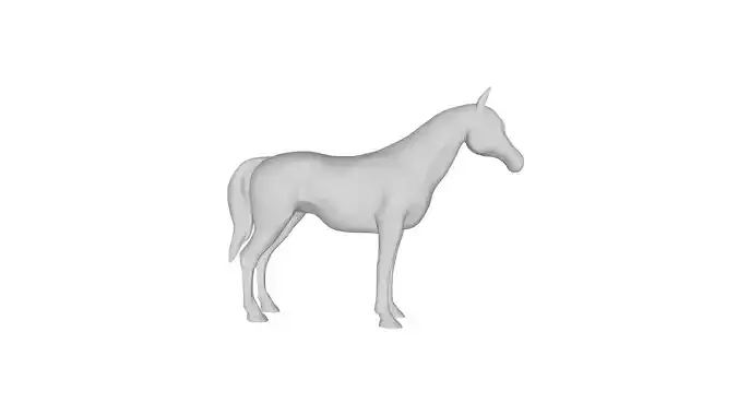Low poly horse